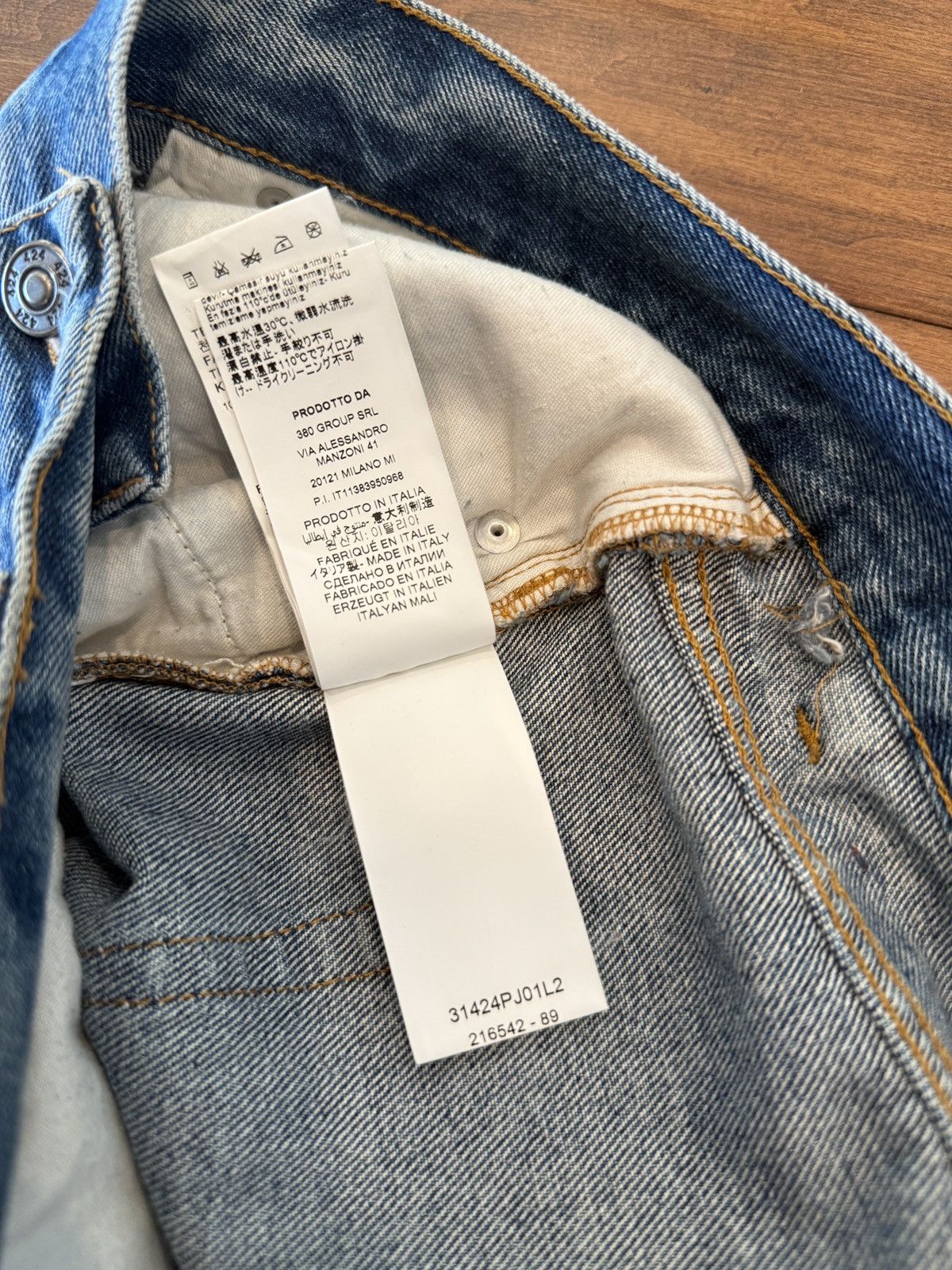 424 424 Distressed Straight Leg jeans Size US 34 / EU 50 - 10 Thumbnail
