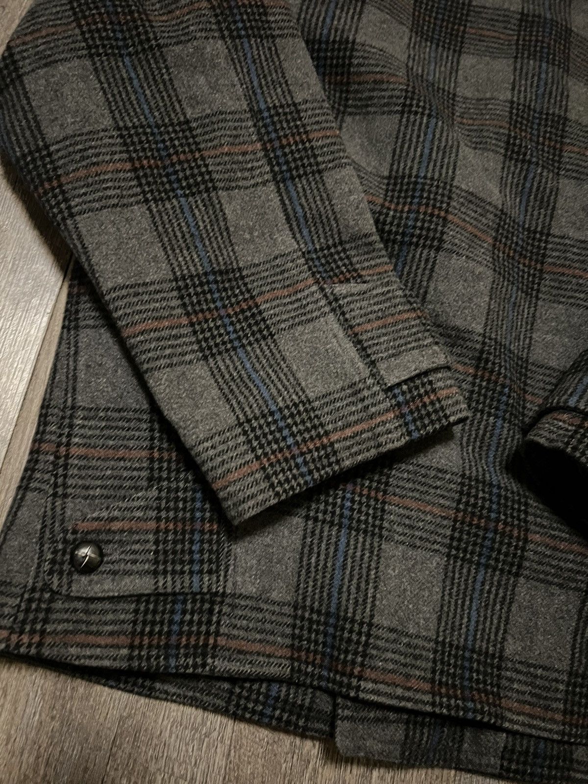 Louis Feraud × Vintage Vintage Feraud Wool Plaid Blazer Coat Size 48 Size 48R - 2 Thumbnail