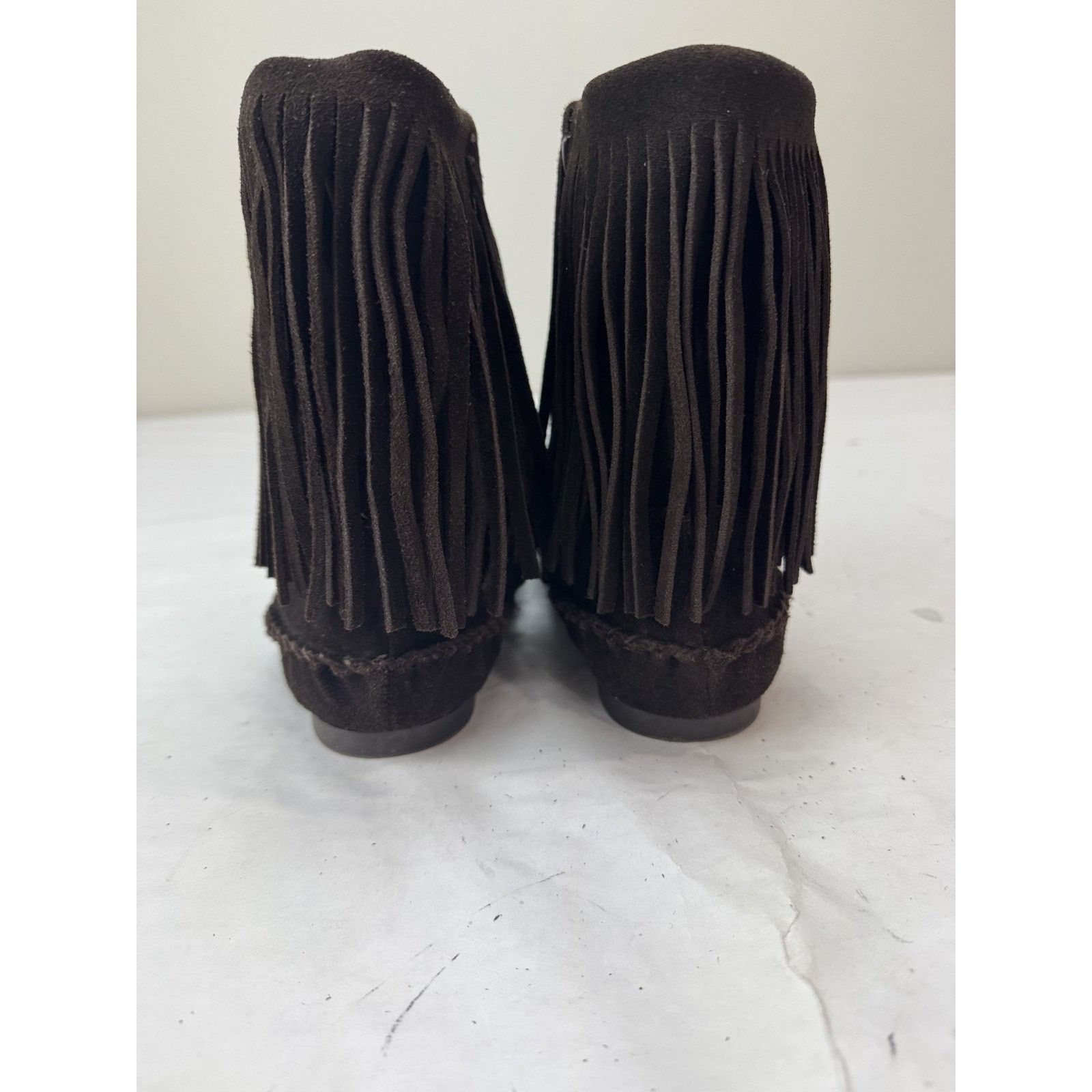 Gap Gap Women's Brown Suede Fringe Moccasin Ankle Boots Boho 7 Size US 7 / IT 37 - 6 Thumbnail