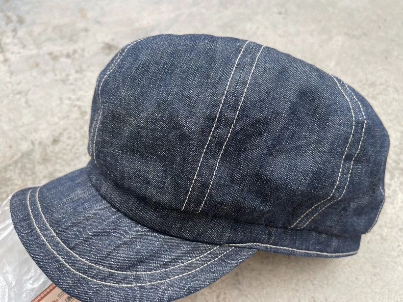 Freewheelers Vintage Denim Newsboy Cap for Unisex Wear-2506 Size ONE SIZE - 6 Thumbnail