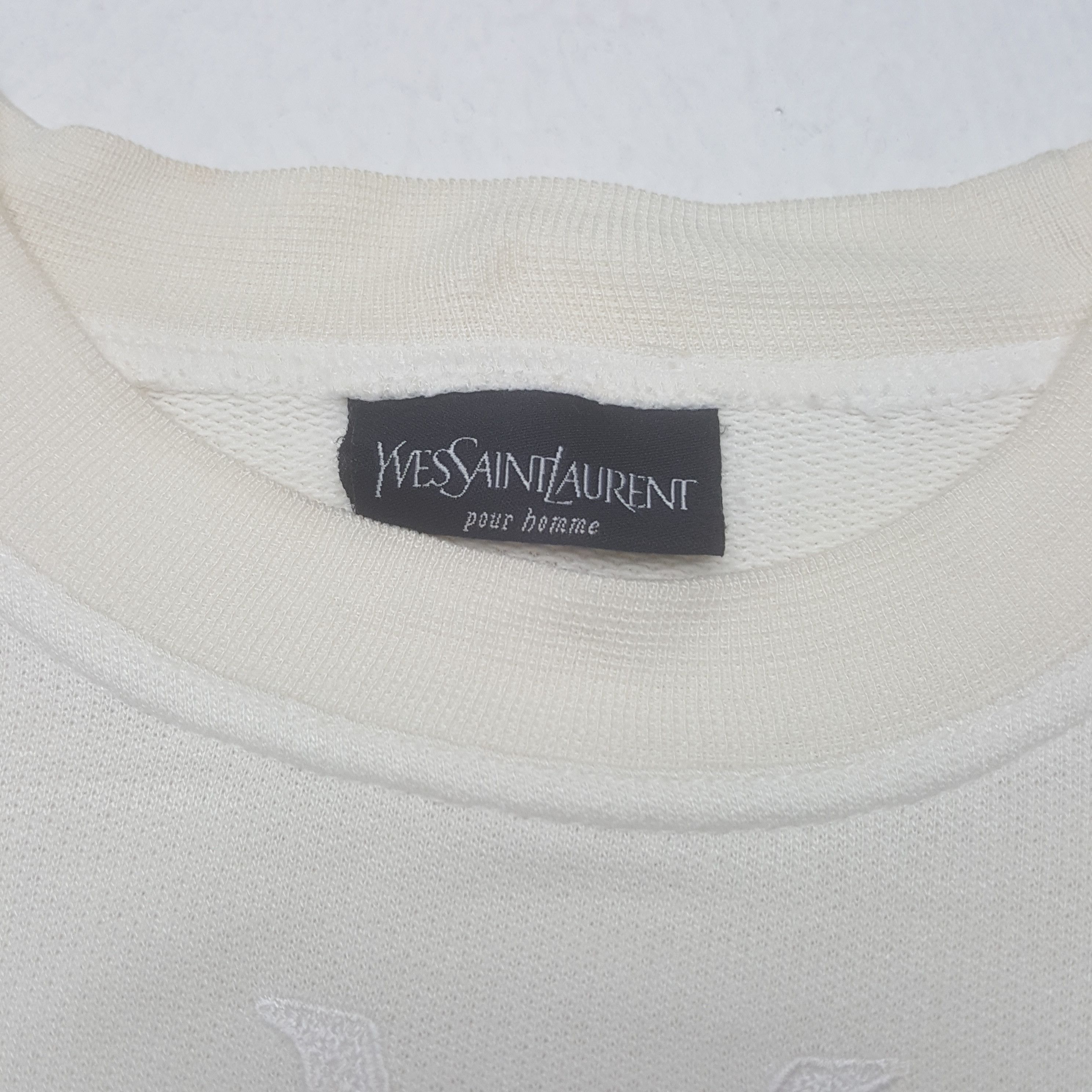 Vintage × Yves Saint Laurent Vintage Yves Saint Laurent Italian Embroidery Sweatshirt Size US M / EU 48-50 / 2 - 5 Thumbnail