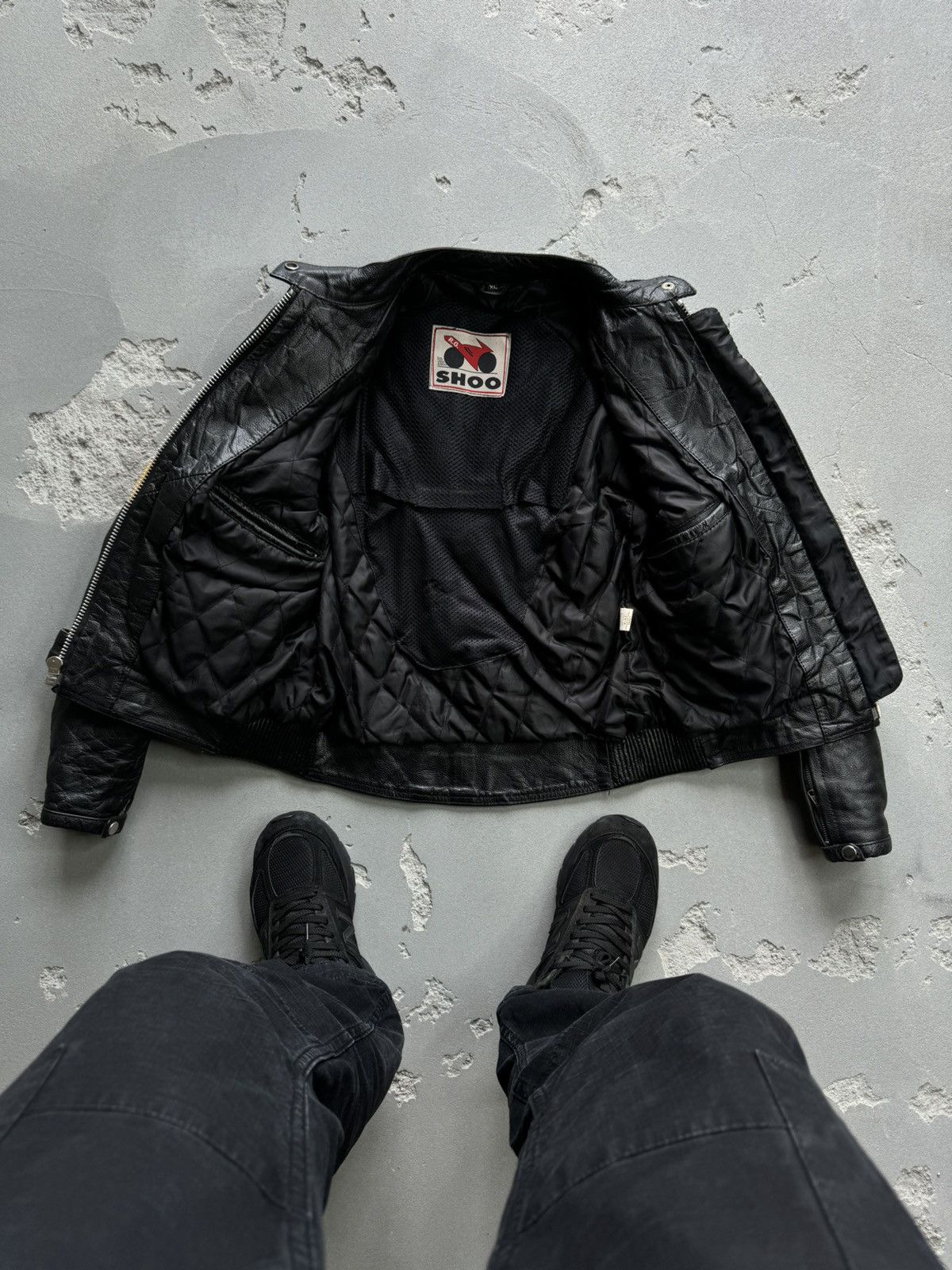 Vintage 🔥Vintage🔥 Kawasaki Moto Leather Jacket Size US S / EU 44-46 / 1 - 6 Thumbnail