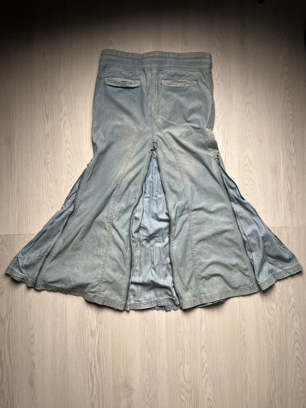 GOA G.O.A Flared Multi Zip Skirt Size US 30 / EU 46 - 2 Thumbnail