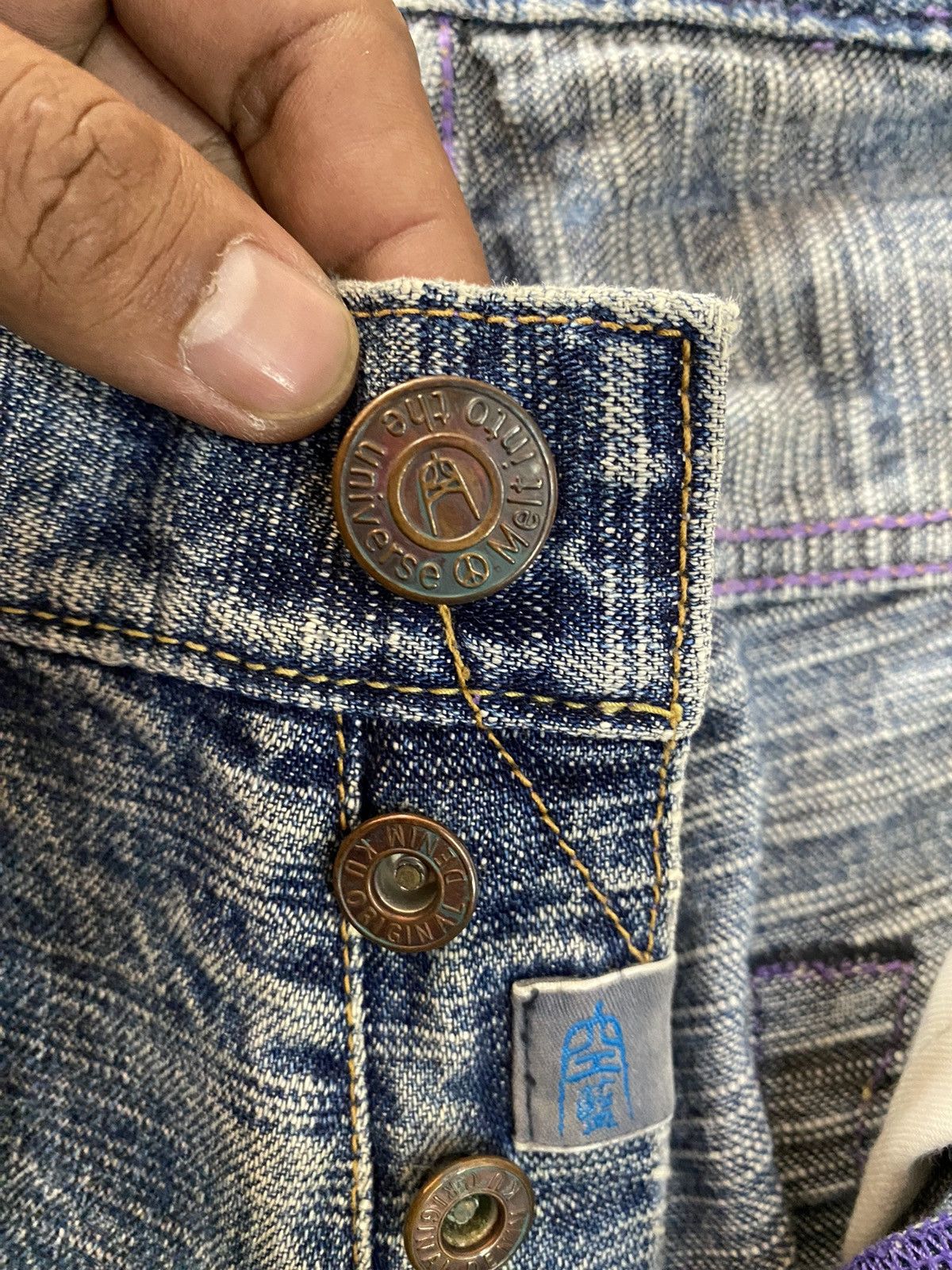 Japanese Brand × Kapital × Tornado Mart Japanese Melt into the universe Patches like Kapital Jeans Size US 34 / EU 50 - 9 Thumbnail