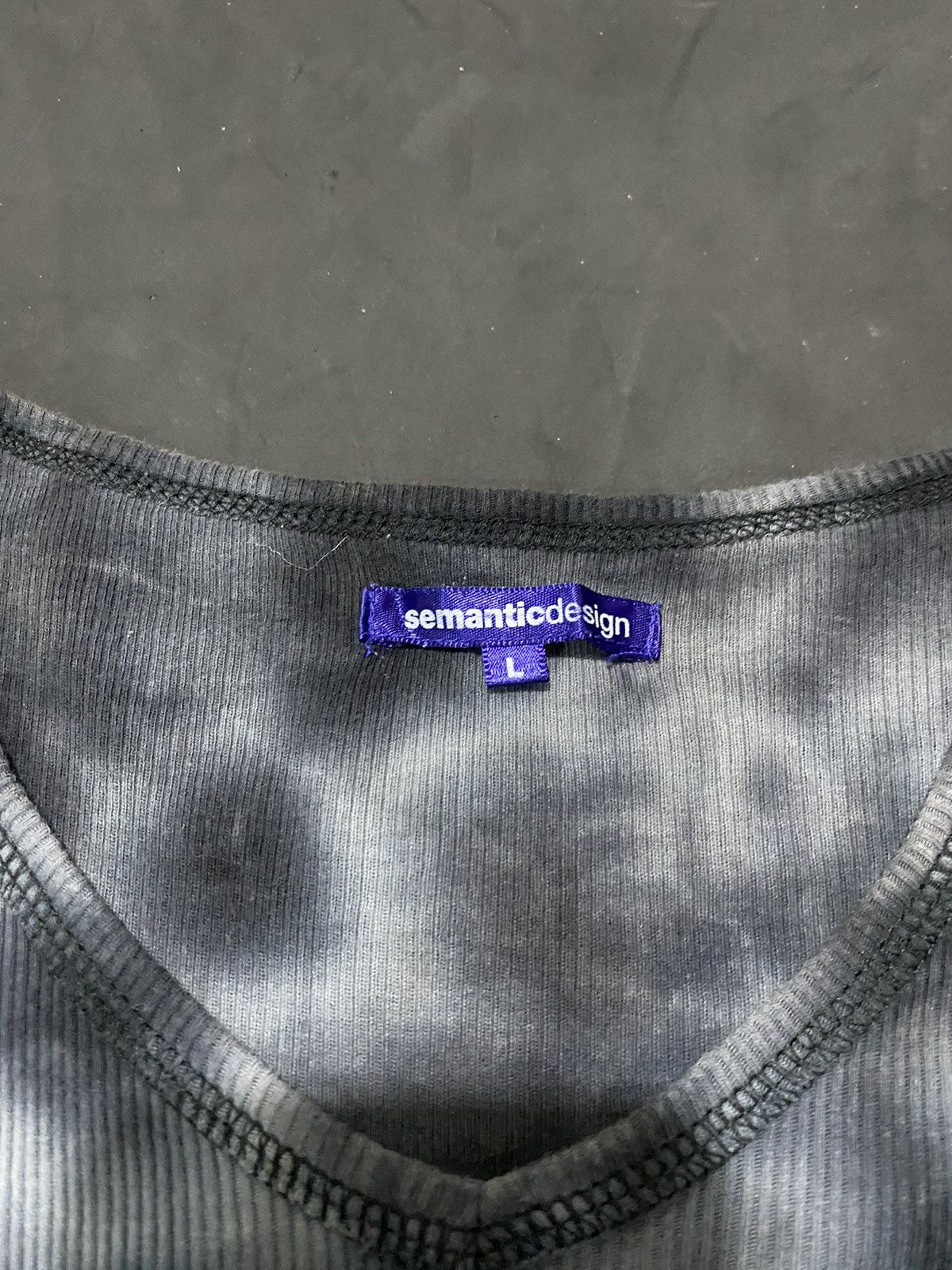 Japanese Brand Semanticdesign Japanese Black Dyed Poem Tee Size US L / EU 52-54 / 3 - 4 Thumbnail
