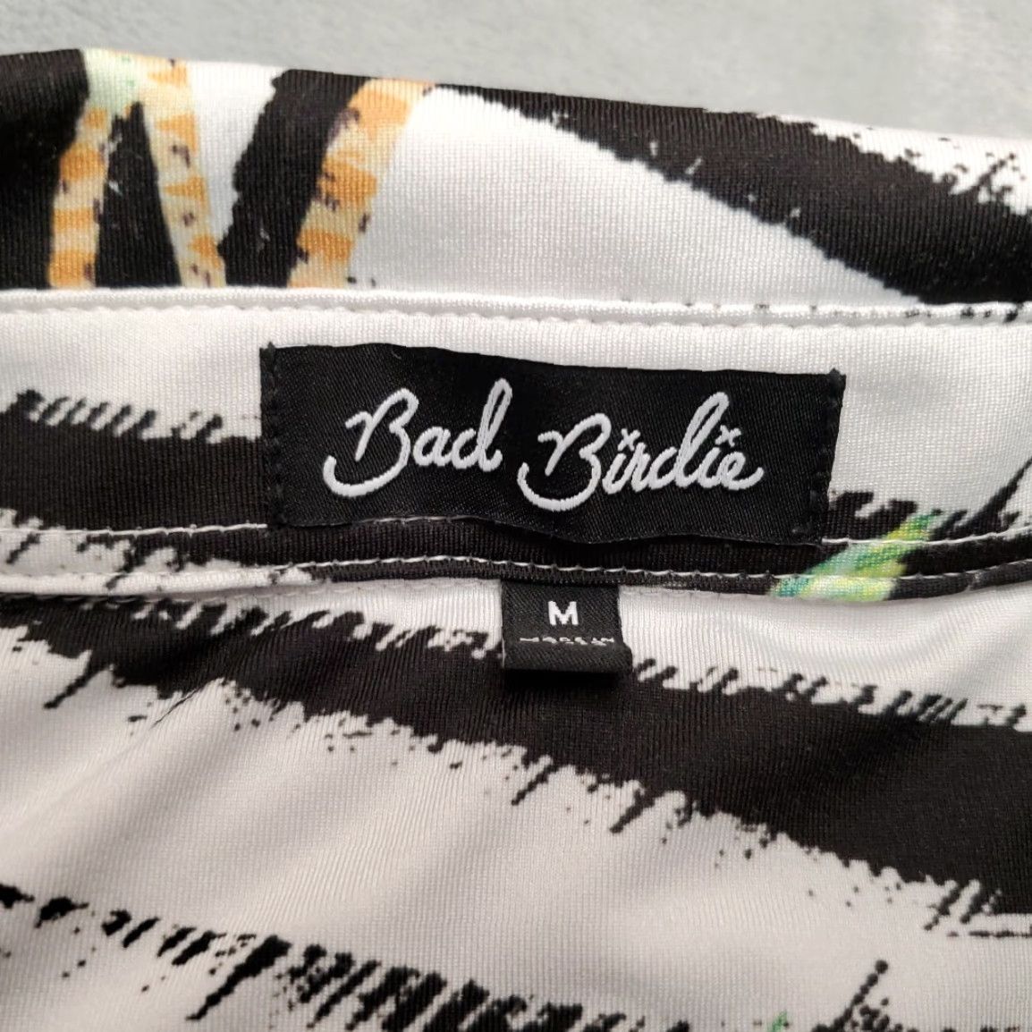 Vintage VINTAGE Bad Birdie Polo Shirt Mens M Zebra Tropical Palm Performance 4 Way Stretch Golf Size US M / EU 48-50 / 2 - 4 Thumbnail