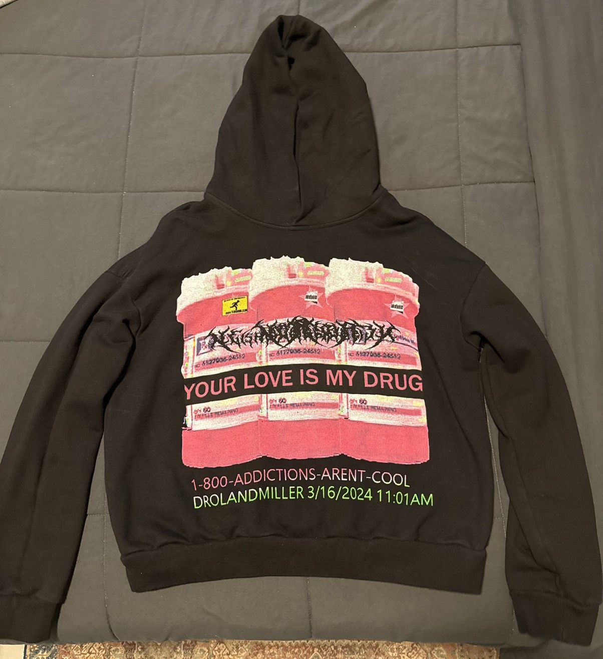 Droland Miller Droland Miller “Your Love is My Drug” Hoodie Size US M / EU 48-50 / 2 - 1 Thumbnail