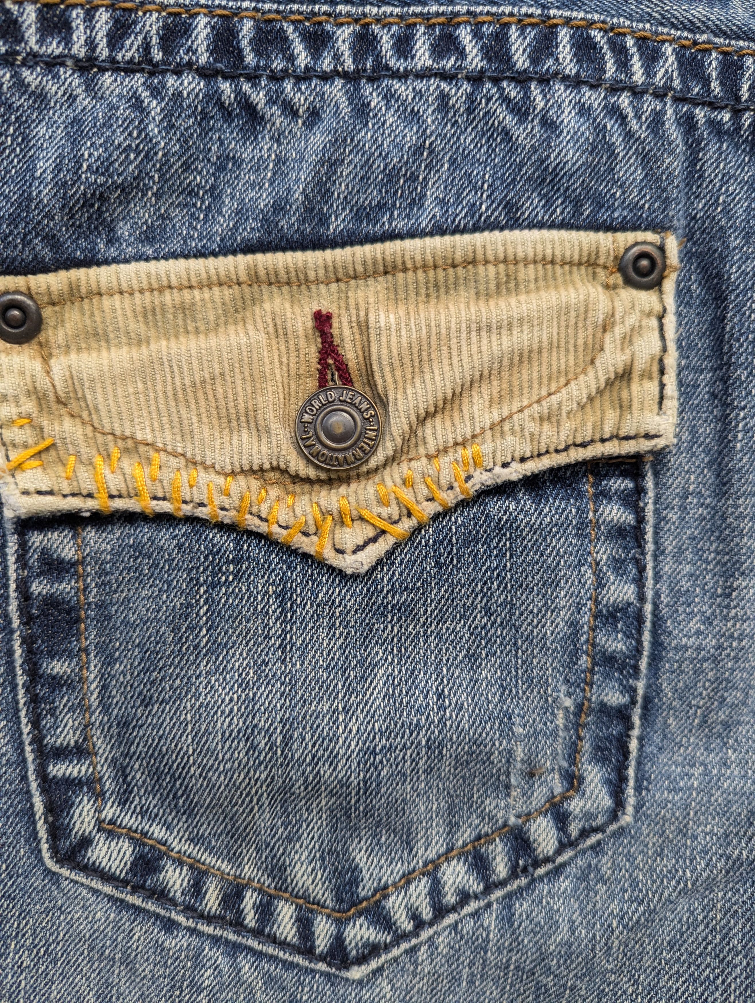 Japanese Brand × Vintage JAPANESE BRAND PATCHES DENIM PANTS Size 31" - 8 Thumbnail