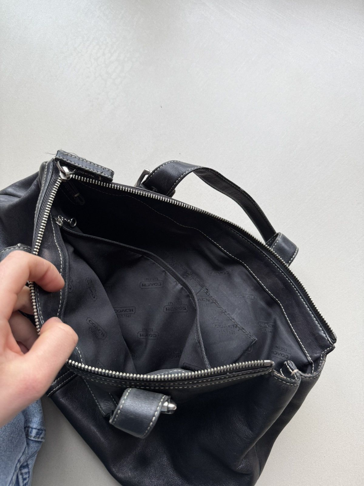 Coach Black Leather Bag Archive
