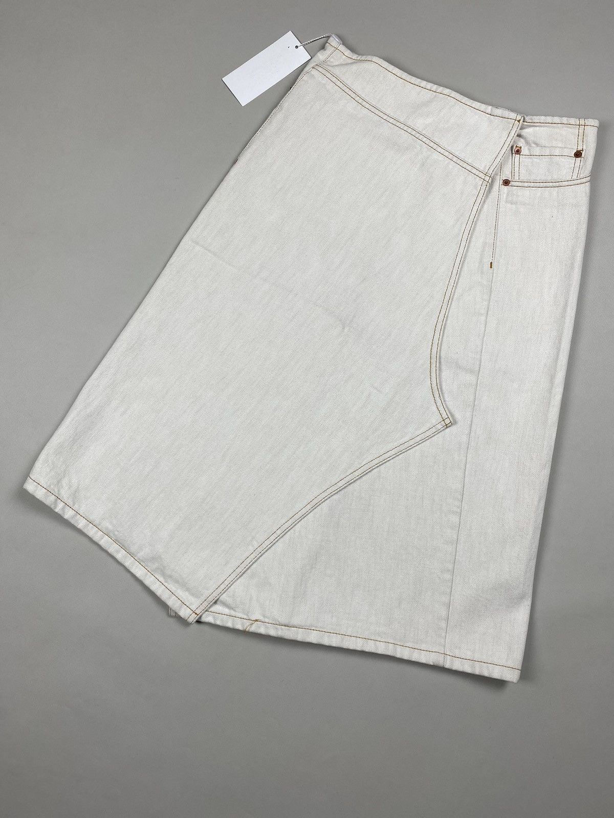 Maison Margiela BNWT! Maison Margiela ladies denim wrap midi skirt size 38 Size 26" / US 2 / IT 38 - 5 Thumbnail