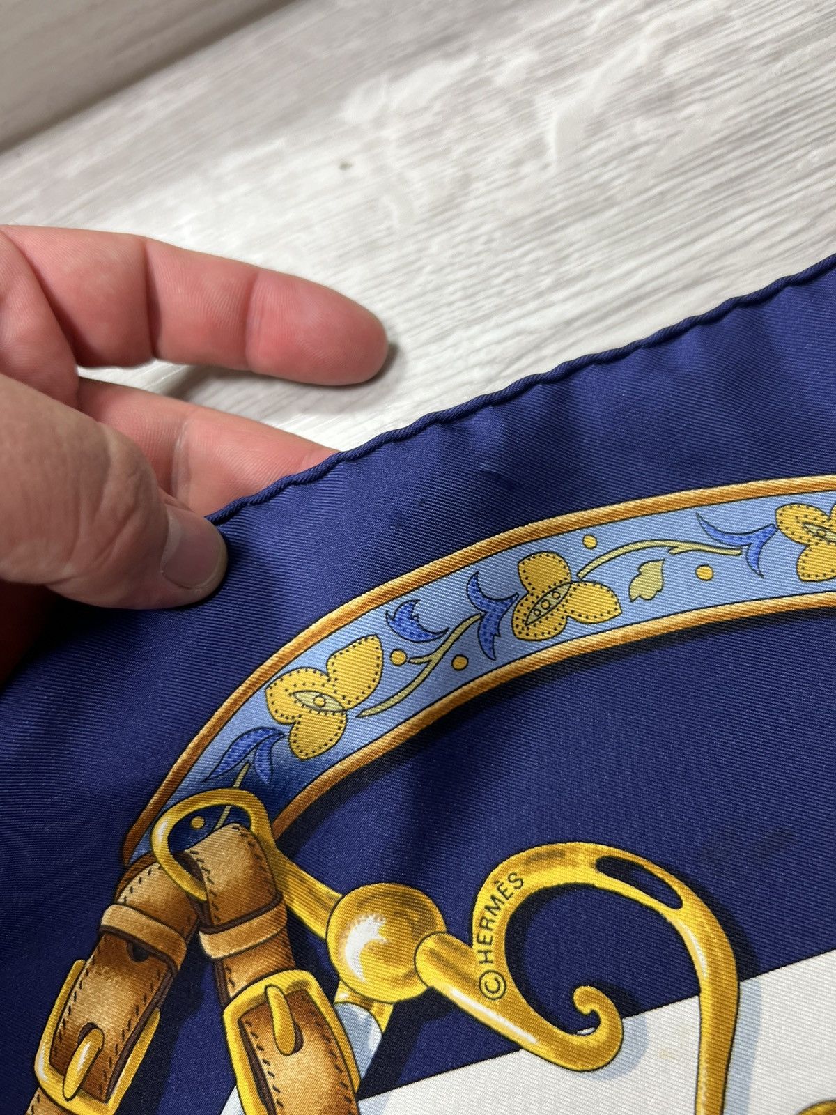 Hermes Vintage Hermes Kare90 Festival By Henri D'origny Silk Scarf Size ONE SIZE - 8 Thumbnail