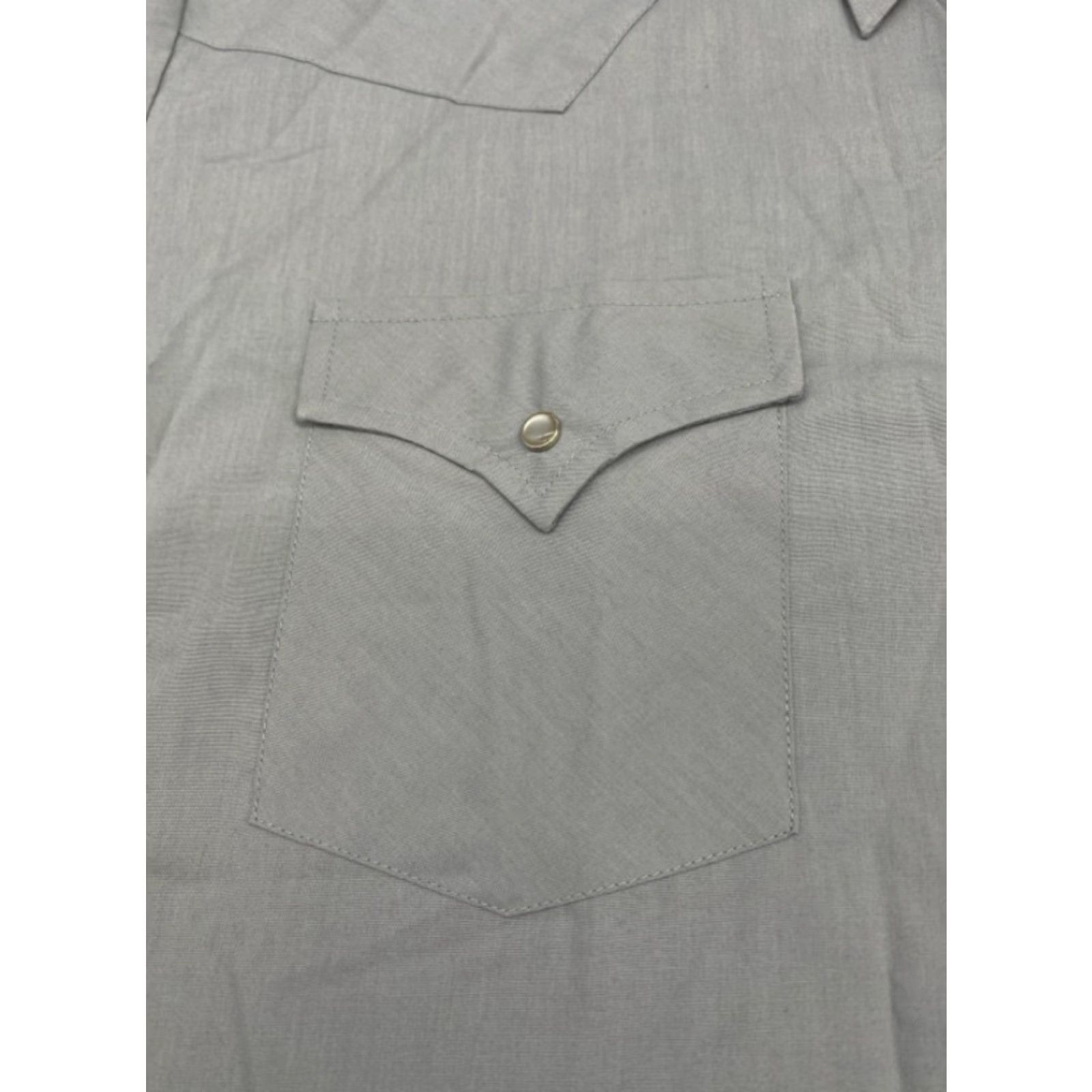 Vintage VINTAGE Ely Cattleman Western Shirt Mens 18 Tall Gray Short Sleeve Pearl Snaps 5570 Size US XXL / EU 58 / 5 - 2 Thumbnail