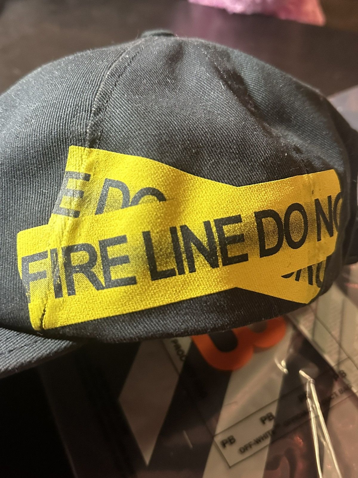 Off-White Off-White Fire Tape Hat Size ONE SIZE - 2 Thumbnail