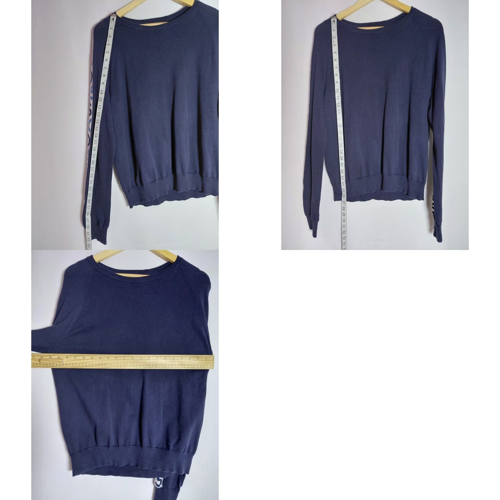Michael Kors Michael Kors Navy Blue Knit Sweater Women M Crew Neck Long Sleeve Pullover Casual Workwear Knit Solid Navy Blue Content? Size M / US 6-8 / IT 42-44 - 8 Thumbnail