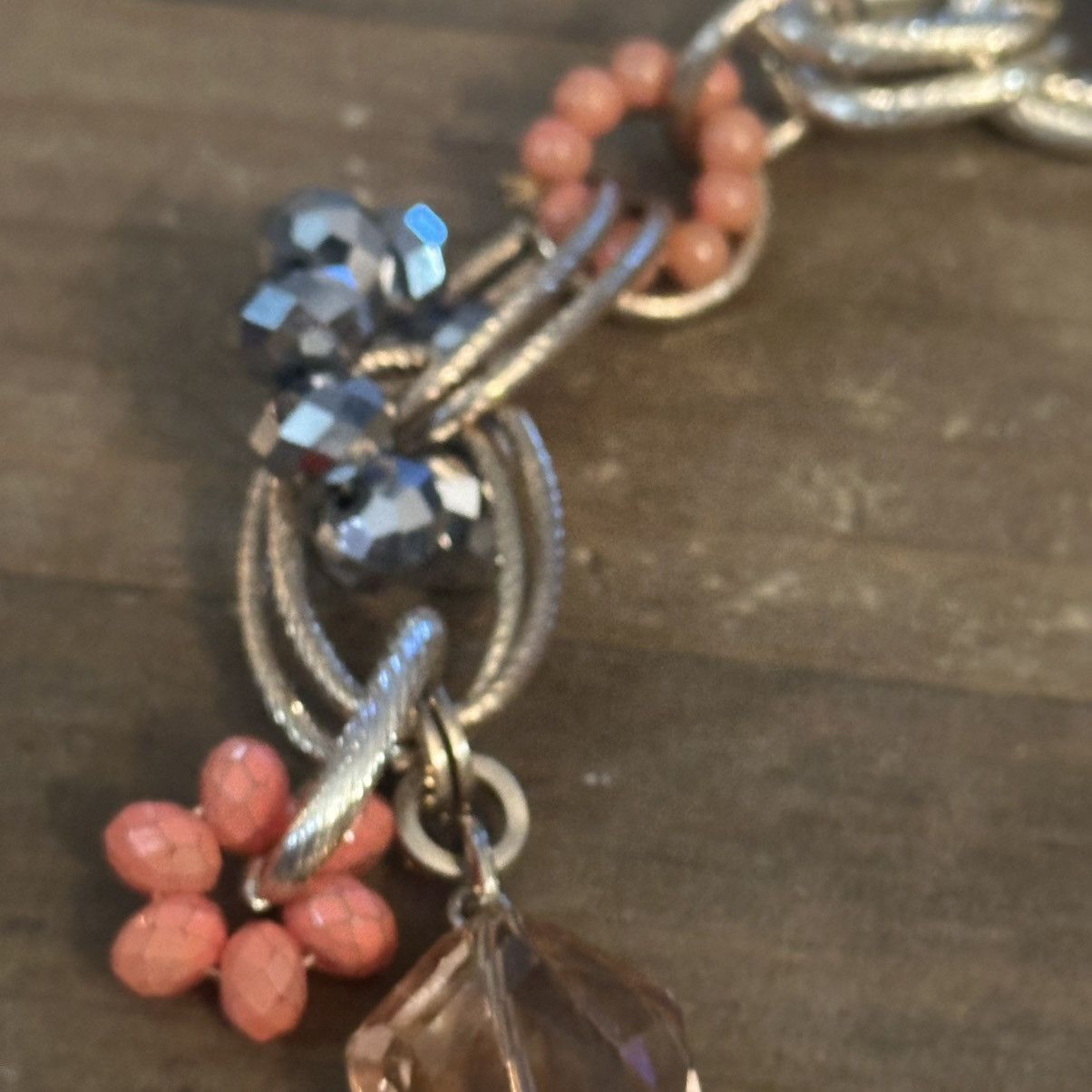 Other Chunky link woven crystal dangles necklace Size ONE SIZE - 6 Thumbnail