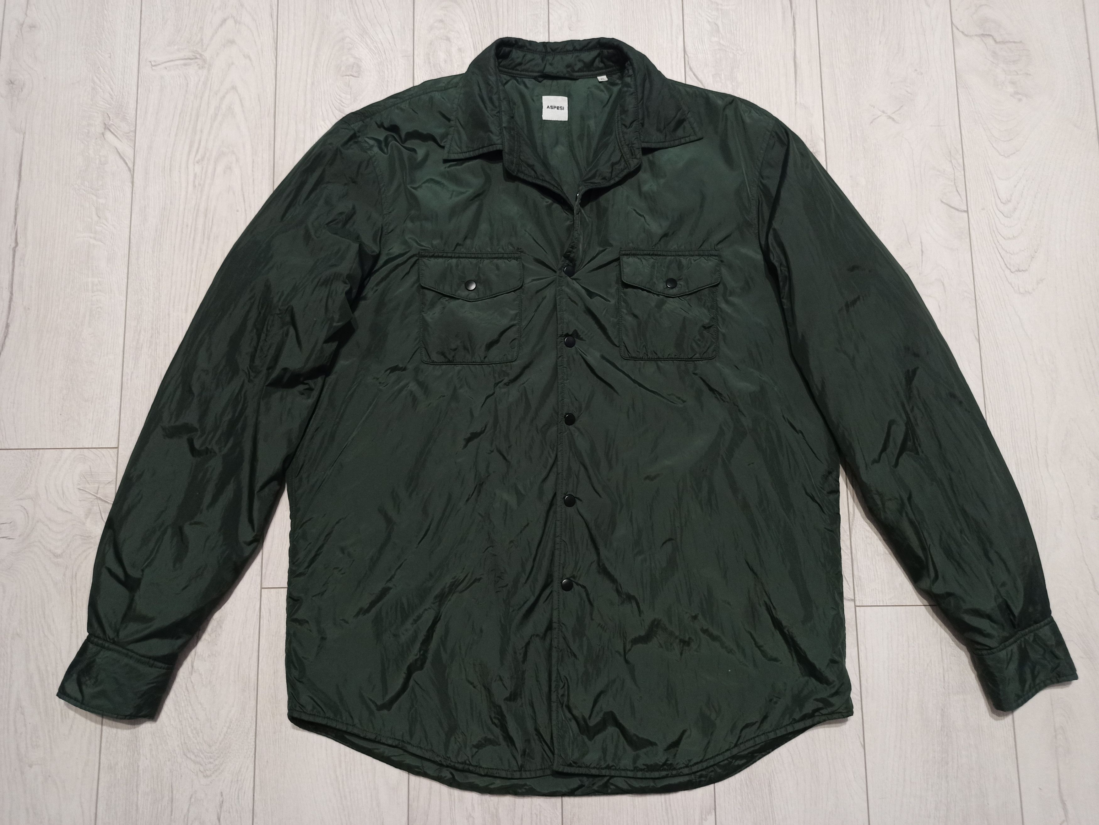 Aspesi ASPESI Nylon Shirt Dark Green Size US XL / EU 56 / 4 - 1 Thumbnail
