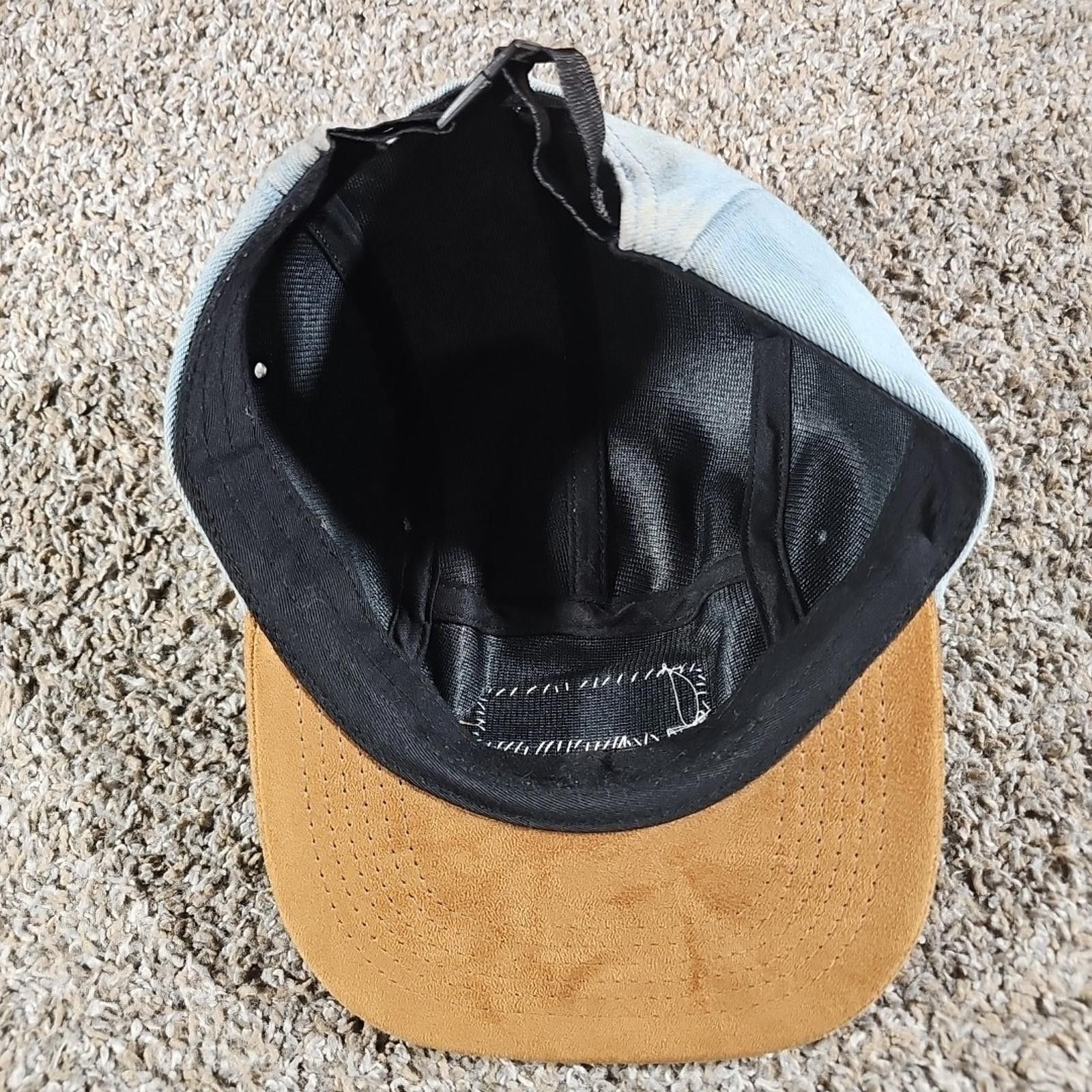 Fifty Karats Karate Denim & Suede Panel Hat Claspback Size ONE SIZE - 6 Thumbnail