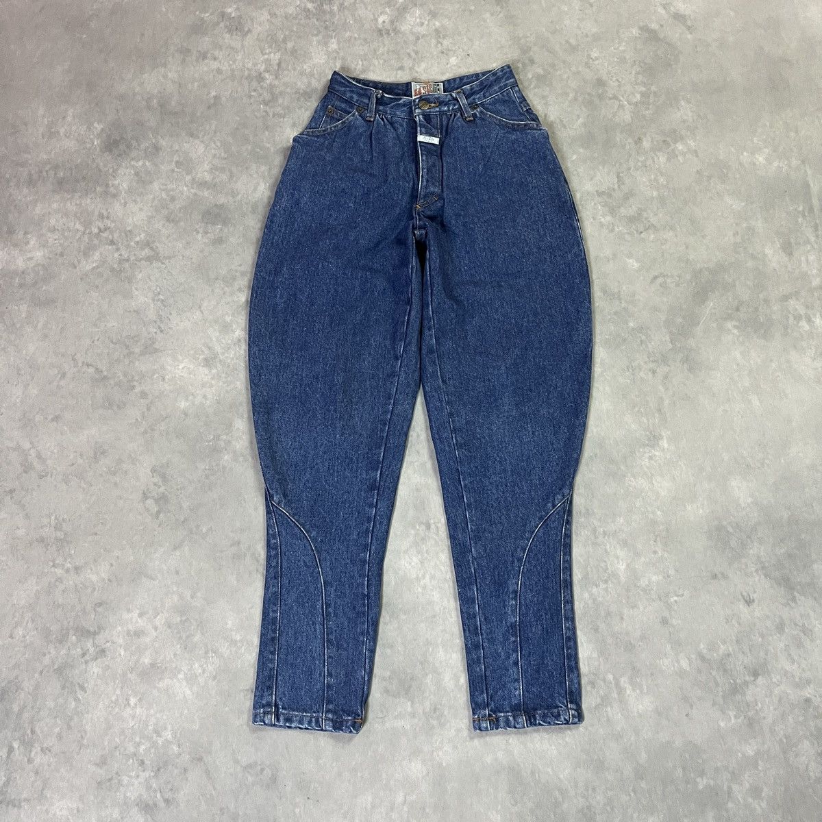 CLOSED × Marithe + Francois Girbaud Vintage MFG x Closed “Basic” Curved Seam Tapered Denim Jeans Size US 26 / EU 42 - 2 Thumbnail
