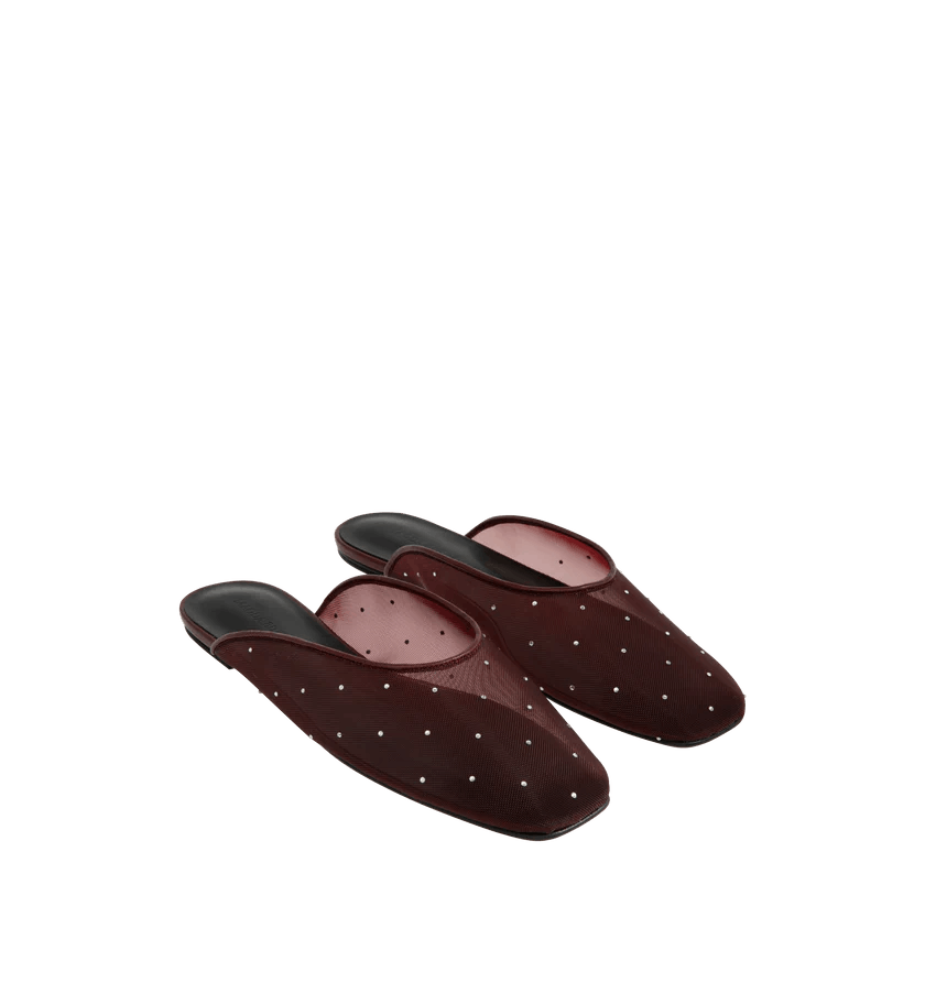 Magda Butrym o1h1sh11225 Mesh Flat Mule in Brown/Black Size US 6 / IT 36 - 2 Thumbnail