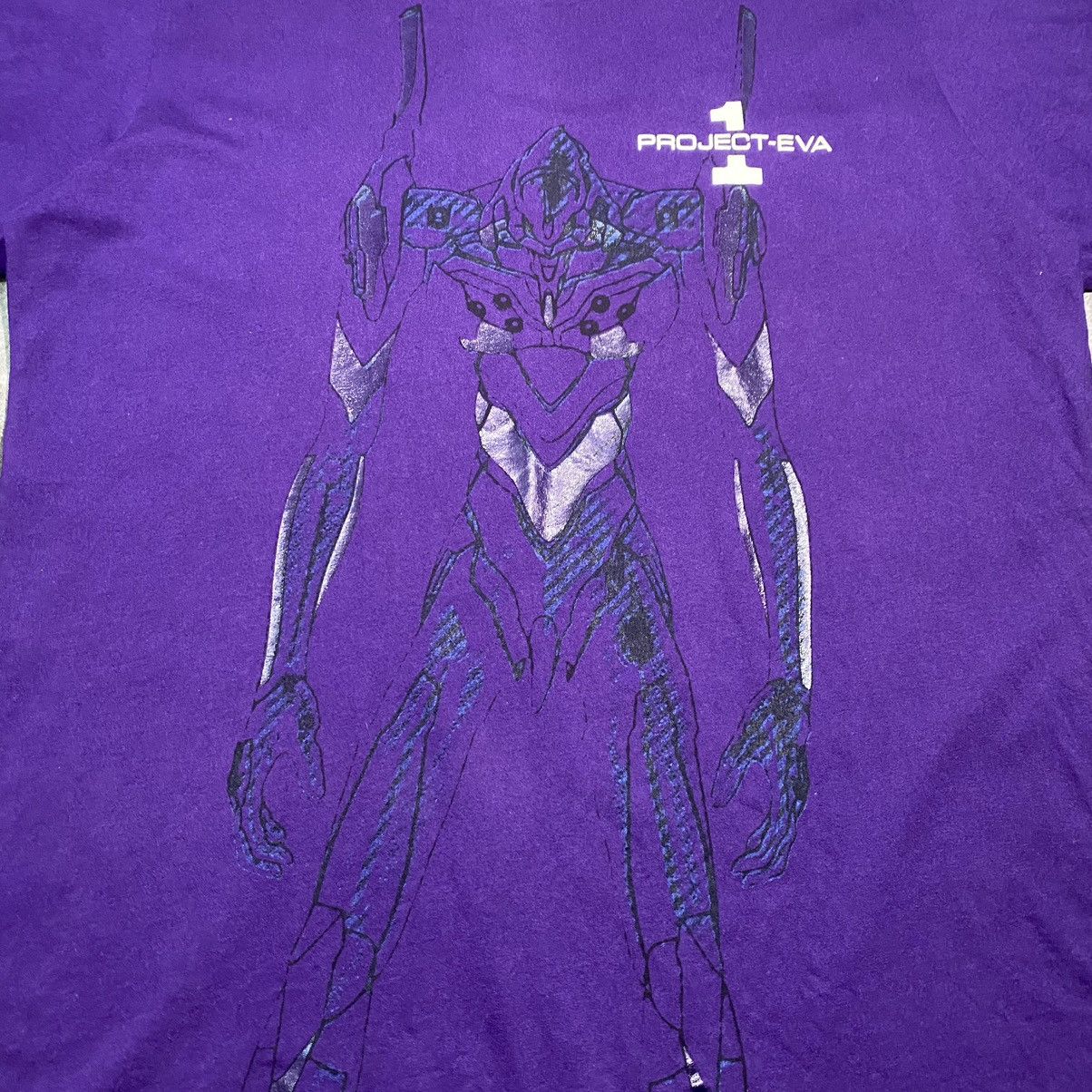 Anime × Vintage Vintage Neon Genesis Evangelion Project-Eva 01 Anime Tee Size US XL / EU 56 / 4 - 6 Thumbnail