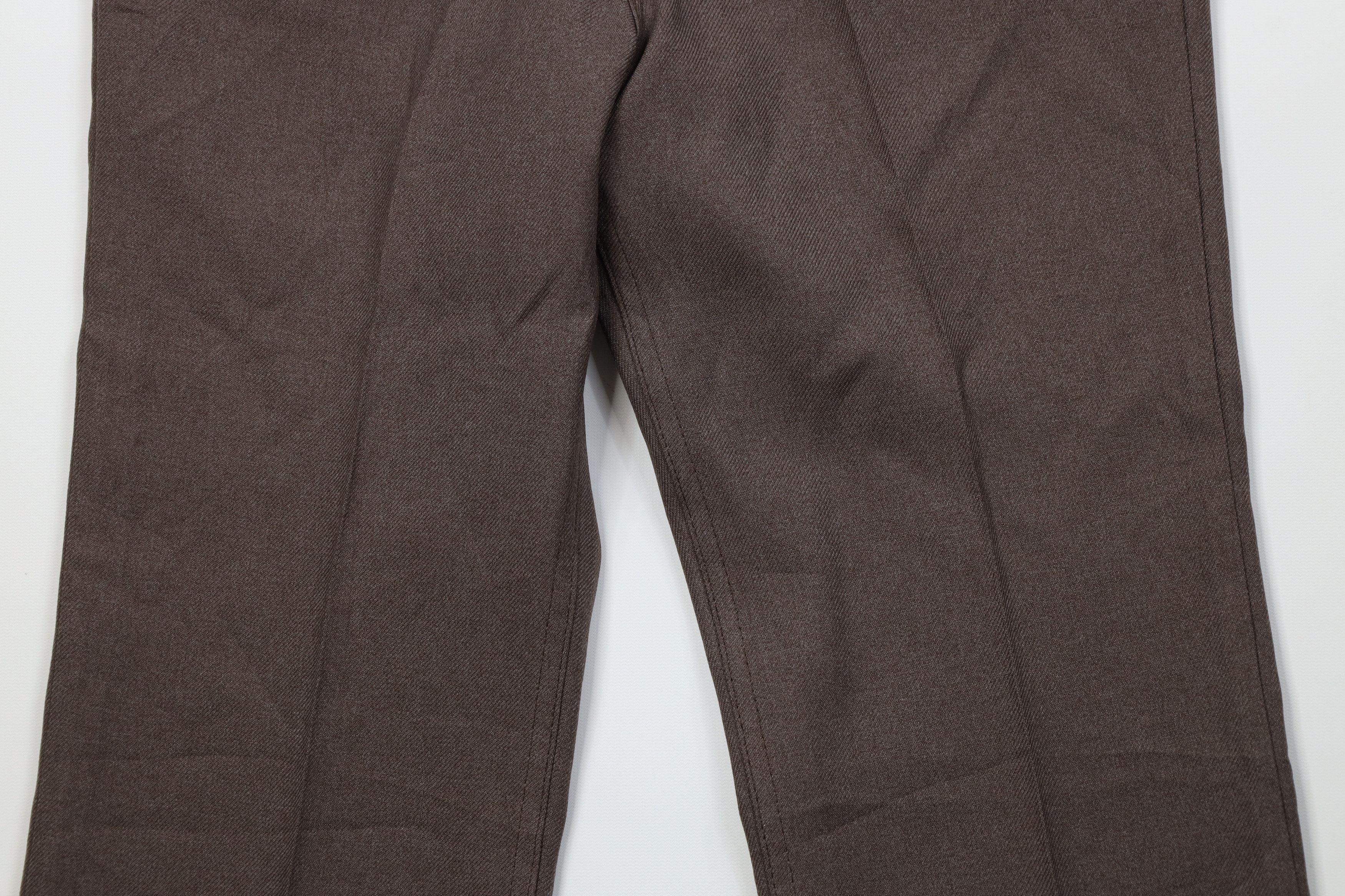 Levi's Vintage 90s Levis Wide Leg Chino Pants Trousers Brown USA Size US 33 - 3 Thumbnail