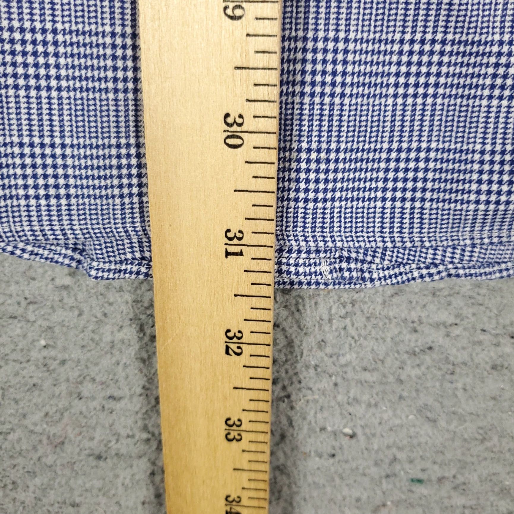 Brooks Brothers Brooks Brothers Dress Shirt Mens 17 Blue Plaid Long Sleeve Button Up Regular Fit Size 46R - 6 Thumbnail