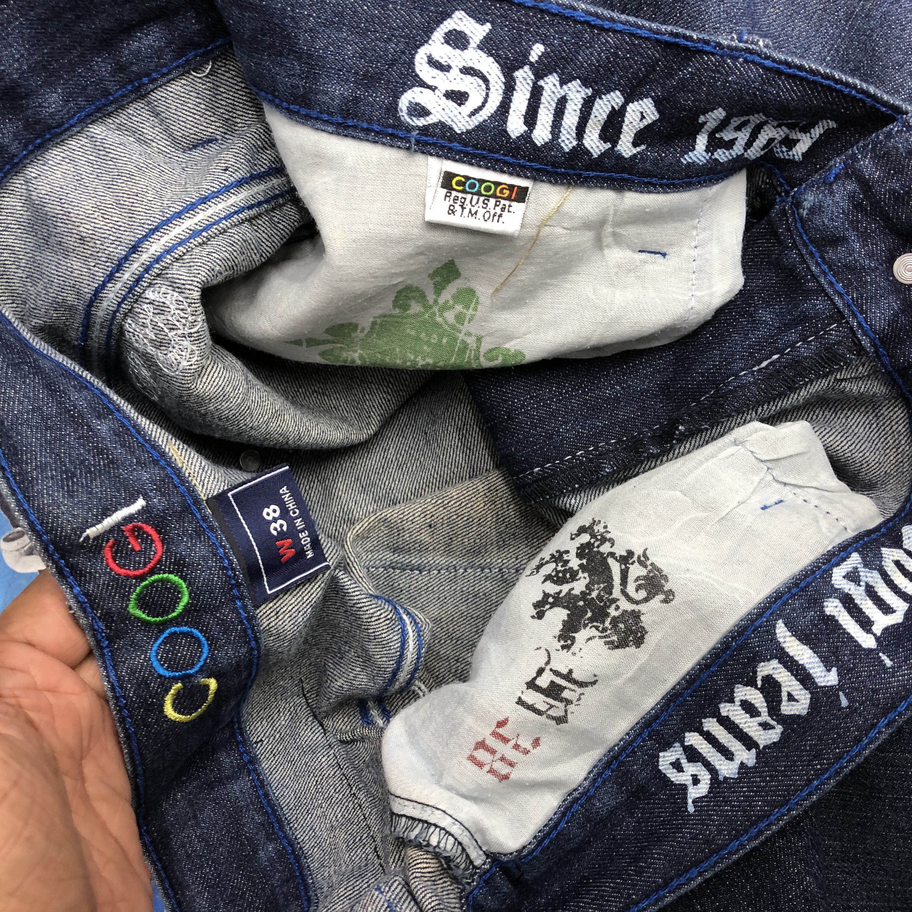 Coogi Crazy Y2K/2000s Coogi Skater Jeans Jnco Baggy Style Denim Size US 36 / EU 52 - 9 Thumbnail