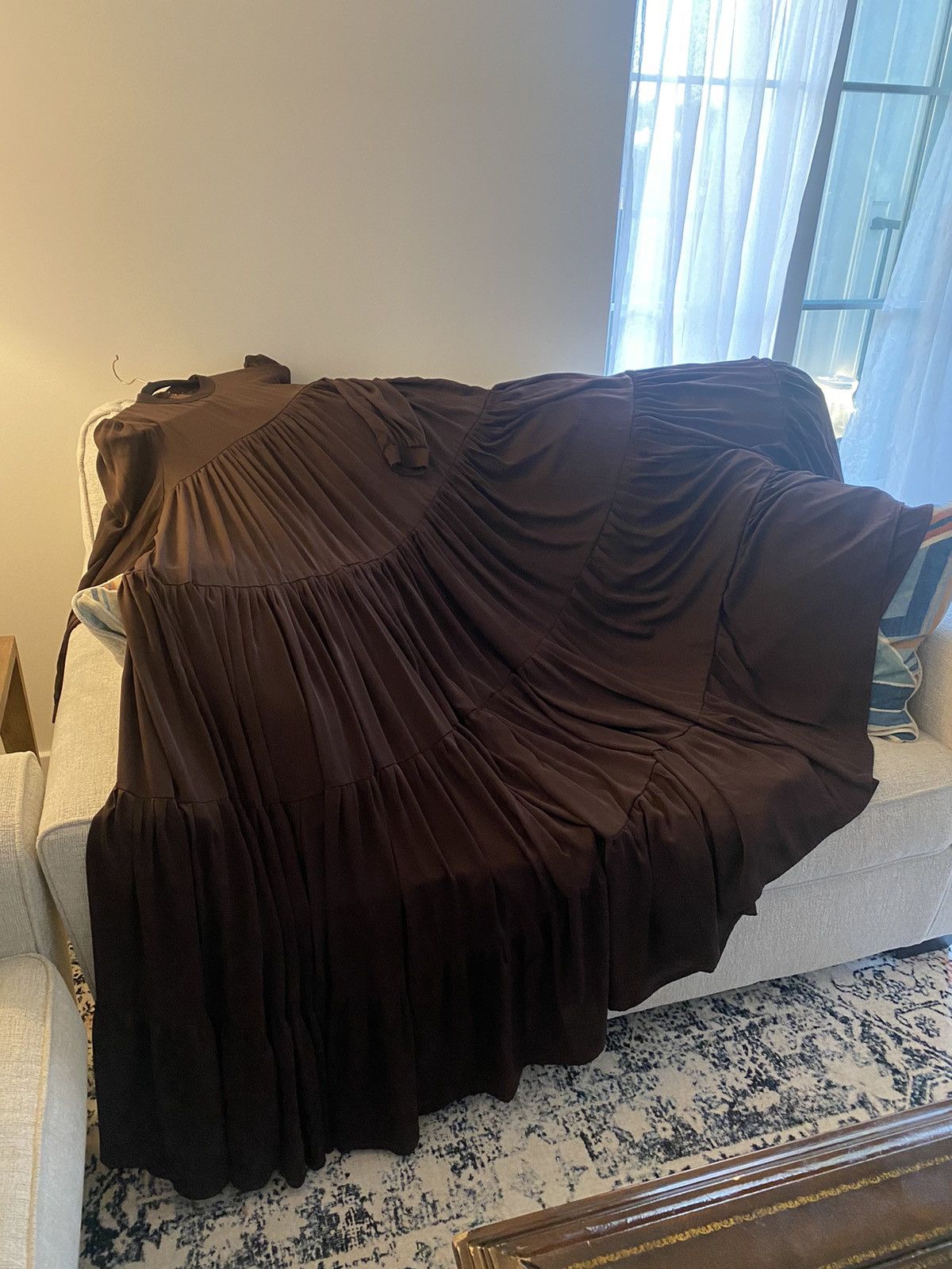 Other Womens Muslim Islamic Tiered Ruffles Abaya Maxi Big Dress Size XL / US 12-14 / IT 48-50 - 12 Thumbnail