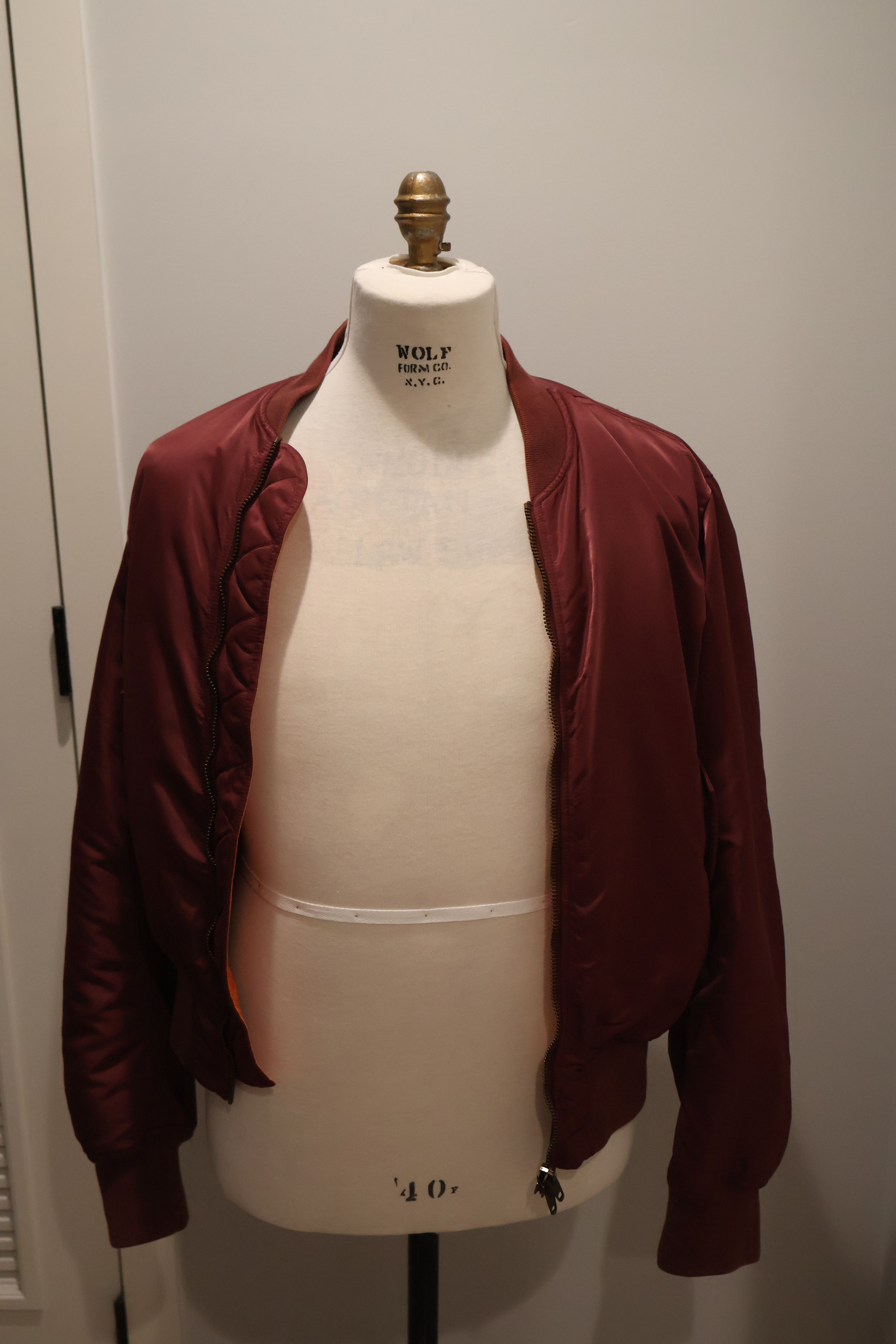 Balenciaga Balenciaga red/burgundy polyamide bomber - mens EU 48 Size US M / EU 48-50 / 2 - 2 Thumbnail