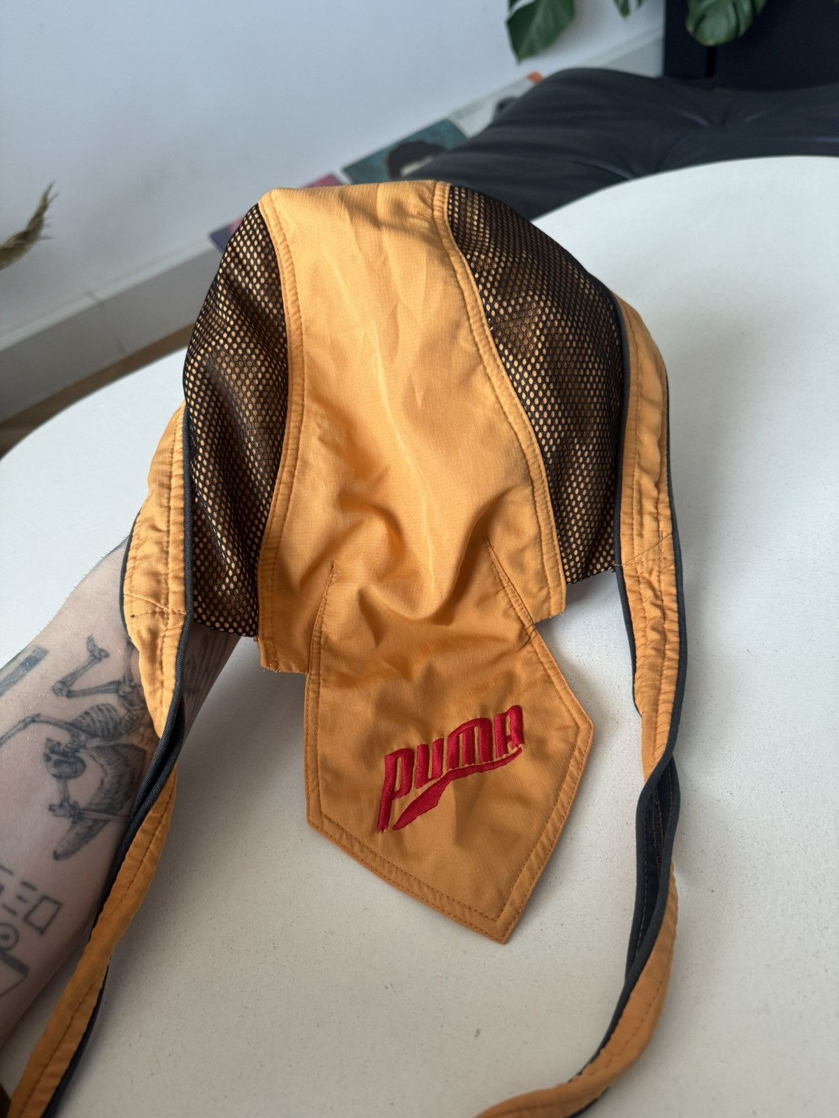 Puma Vintage Puma Durag Hat Ultra Rare Avant Garde Gorpcore Size ONE SIZE - 6 Thumbnail