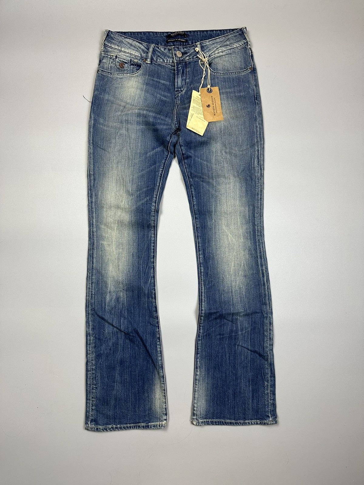 Scotch & Soda × Vintage Bootcut Blue faded jean by Maison Scotch Size 32" / US 10 / IT 46 - 1 Thumbnail