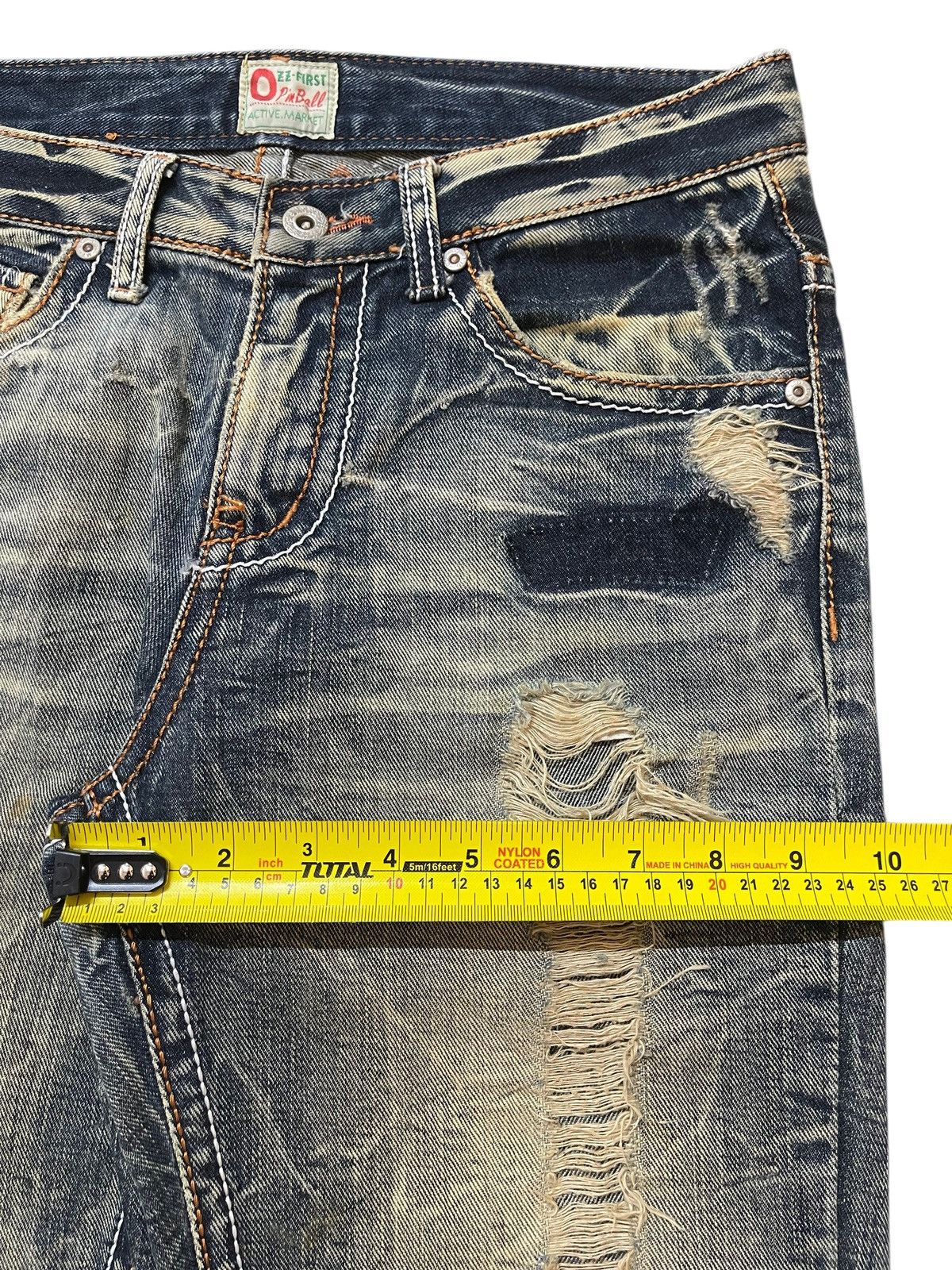 Tornado Mart Vintage Japanese Brand Mud Faded Claw Wash Distressed Flared Size US 30 / EU 46 - 15 Thumbnail
