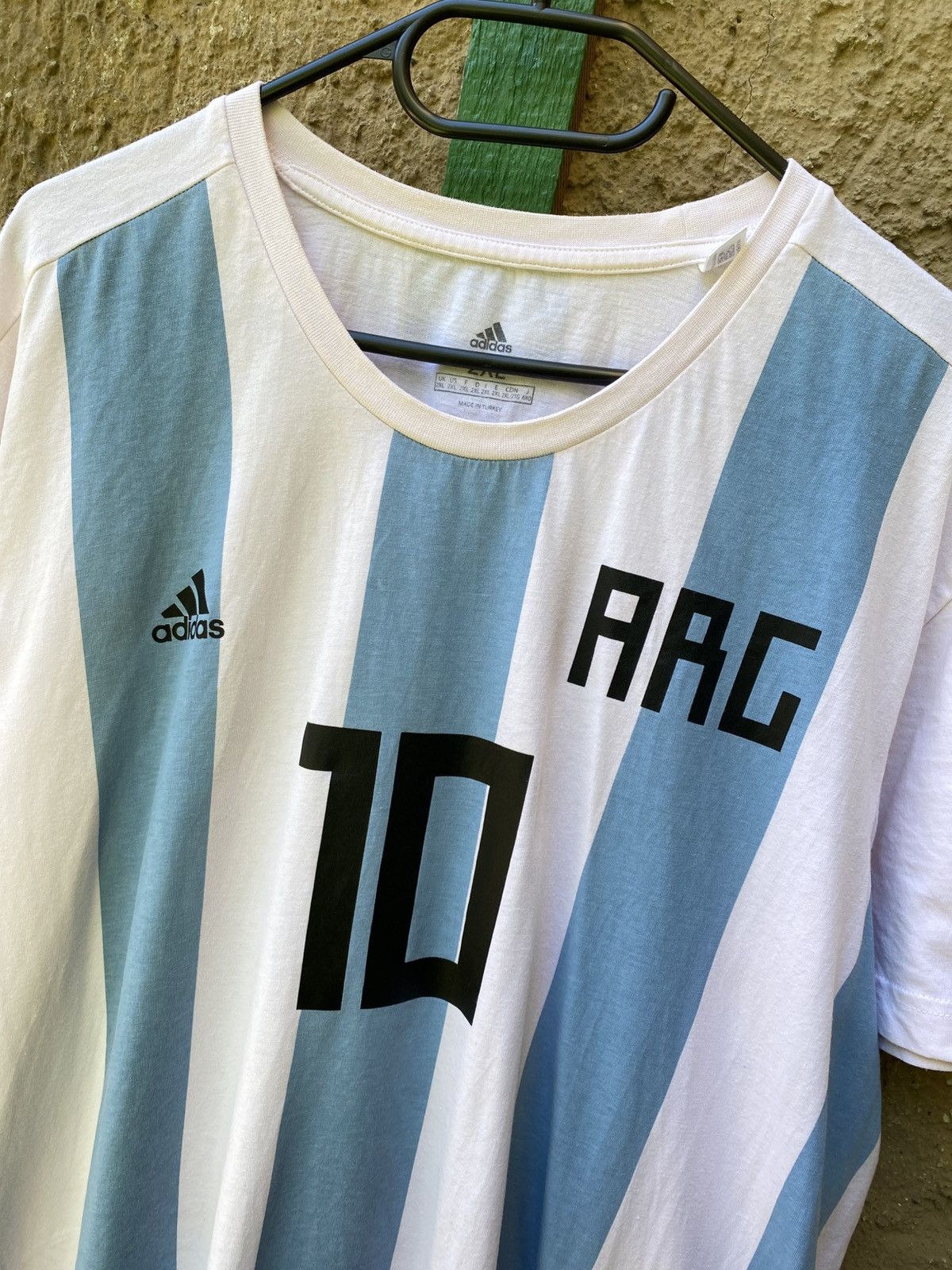 Adidas Argentina 2018 Messi 10 Shrit Adidas Soccer Jersey France Size US XXL / EU 58 / 5 - 4 Thumbnail