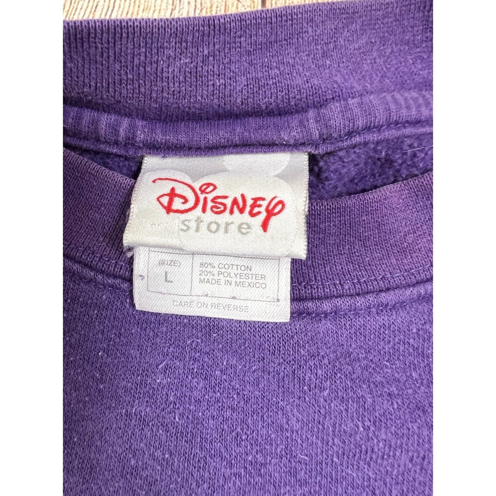 Disney VINTAGE Disney Store Eeyore Sweatshirt Purple L Women Crew Pullover Long Sleeve Regular Cotton Blend Size L / US 10 / IT 46 - 3 Thumbnail