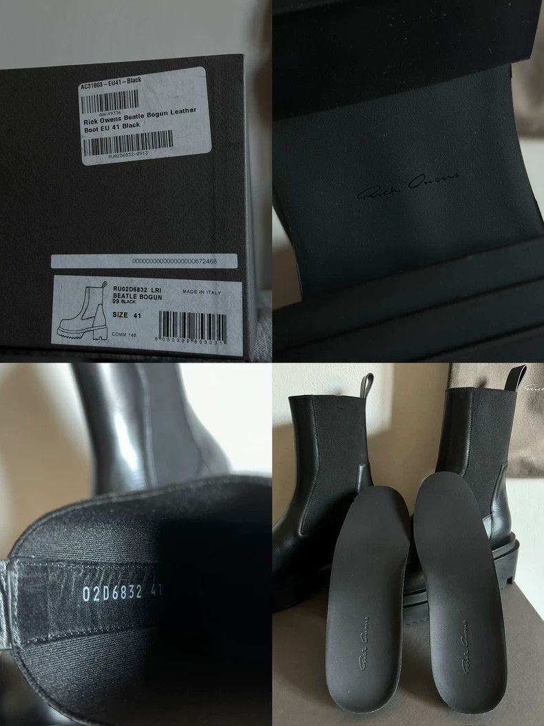 Rick Owens Rick Owens 24fw Beatle Bogun Leather Boot 2501-Nextarrow Size US 8 / EU 41 - 9 Thumbnail