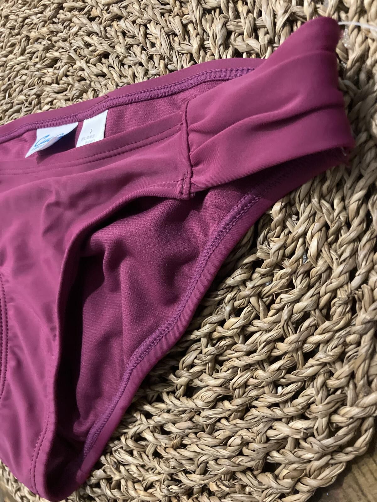 Other NWT California Waves Burgundy Bikini Bottoms Size Small Size ONE SIZE - 3 Thumbnail