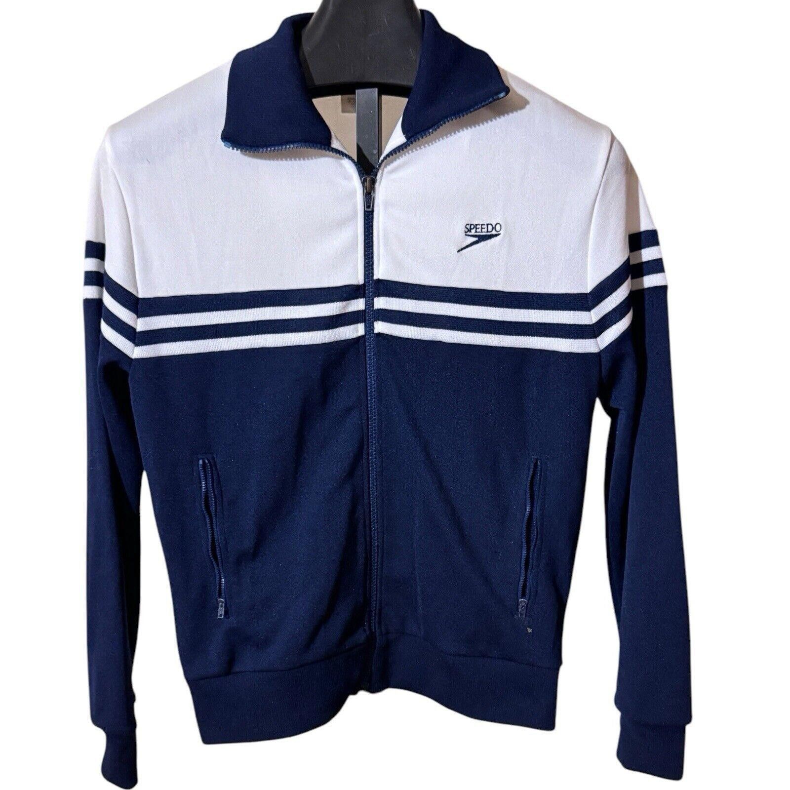 Speedo Vtg Speedo Track Jacket Pant Set Navy White Hirsch Weis Sz M Size US 32 / EU 48 - 2 Thumbnail