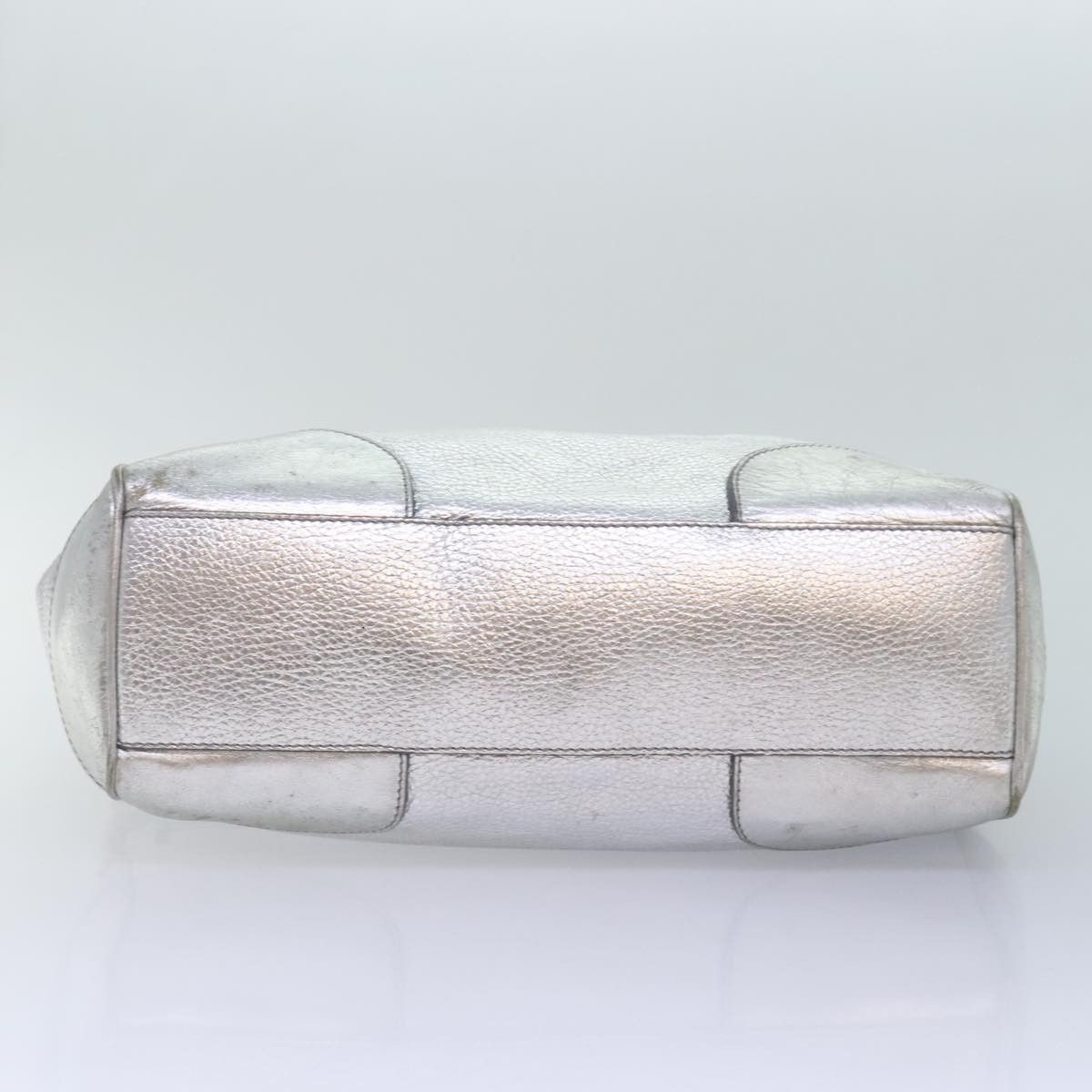 Celine CELINE Tote Bag Leather Silver Size ONE SIZE - 9 Thumbnail