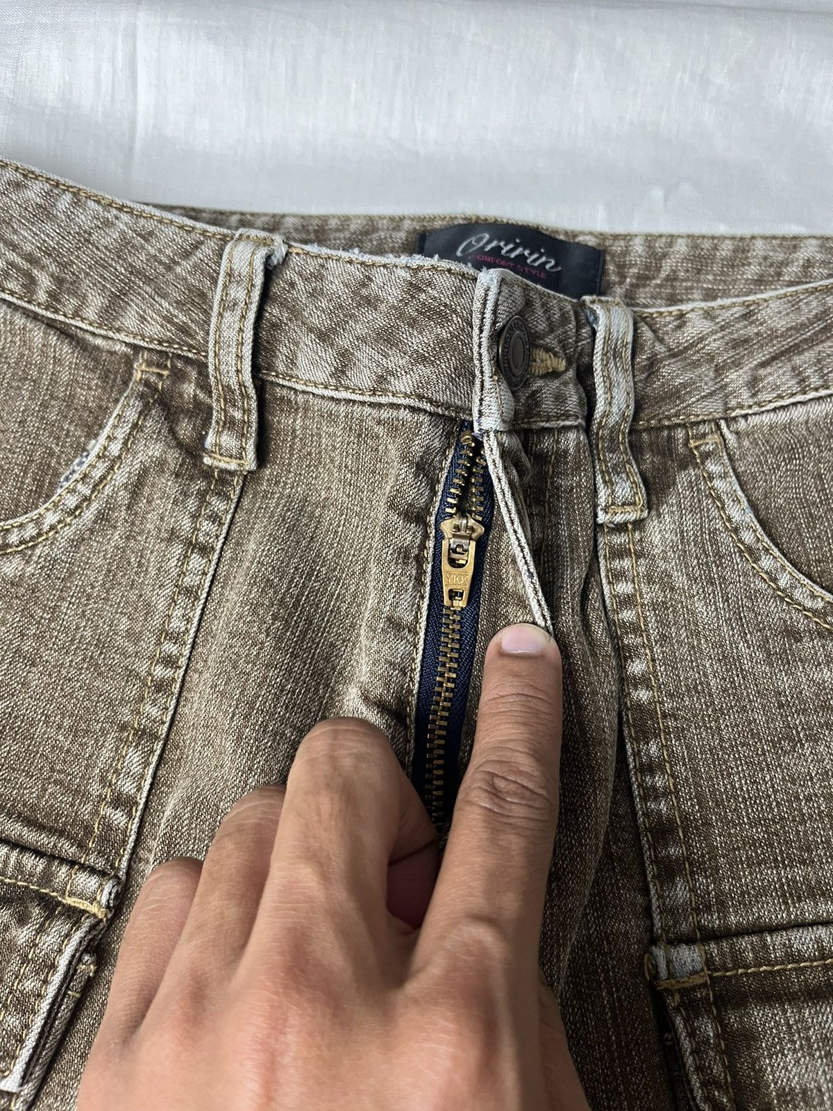 If Six Was Nine Oririn Baker Double Pocket Button Bootcut Jeans Size 28" / US 6 / IT 42 - 8 Thumbnail