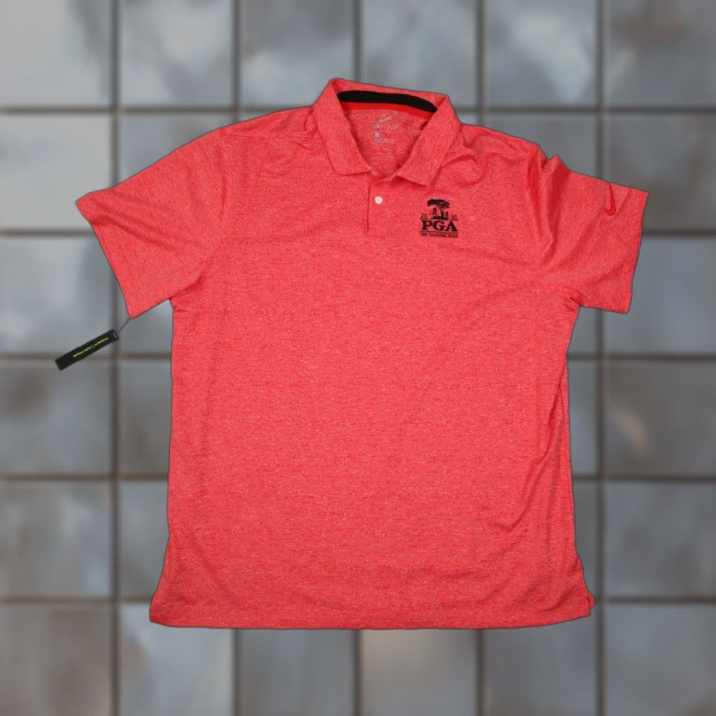 Nike Nike Dri-Fit Polo Shirt Mens XL Red Vapor Short Sleeve 2020 PGA TPC Harding Golf Size US XL / EU 56 / 4 - 1 Thumbnail