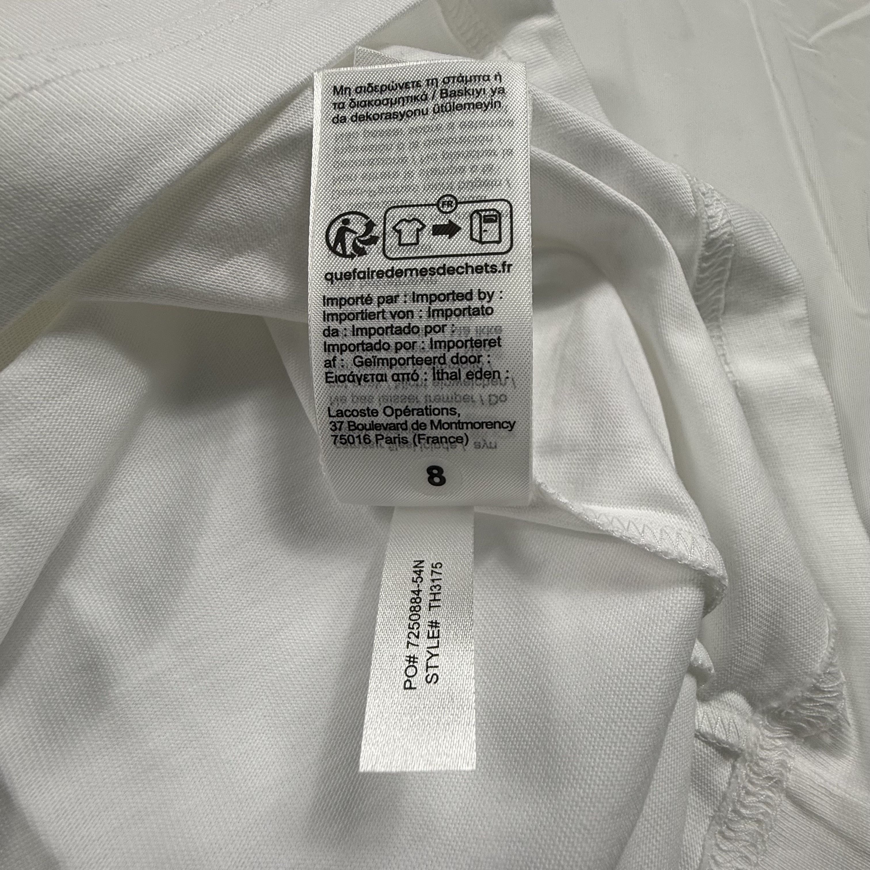 CLOT × Lacoste Lacoste x CLOT White Blue Crocodile Graphic T-Shirt XL NEW Size US XL / EU 56 / 4 - 6 Thumbnail