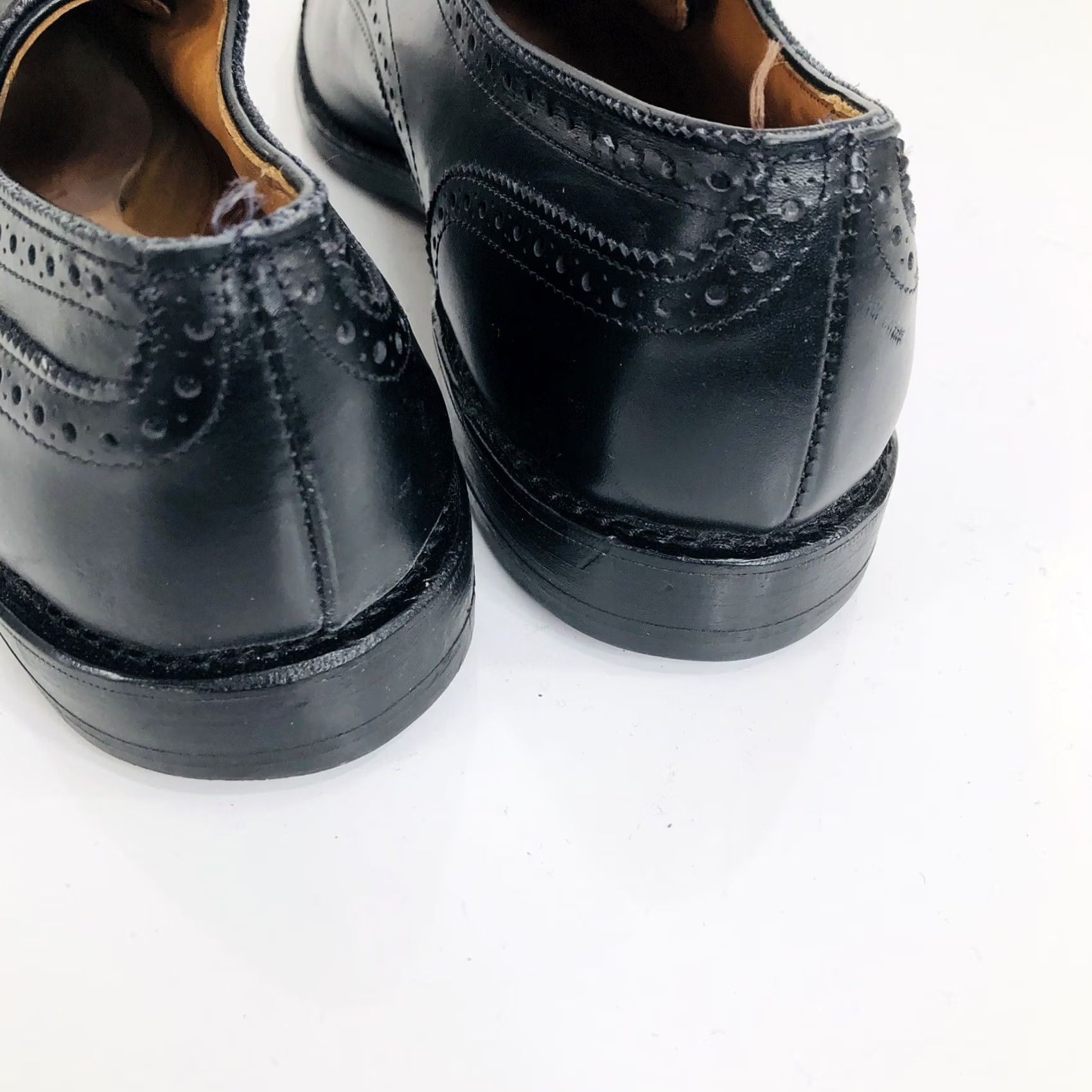 Allen Edmonds ALLEN EDMONDS / SANFORD - Mens 11B Cap Toe Oxford Shoes Dress Oxfordmen 11 Black Leather Cap Toe Shoes Sanford Mens 11B Oxfo Rd 90s? Size ONE SIZE - 6 Thumbnail