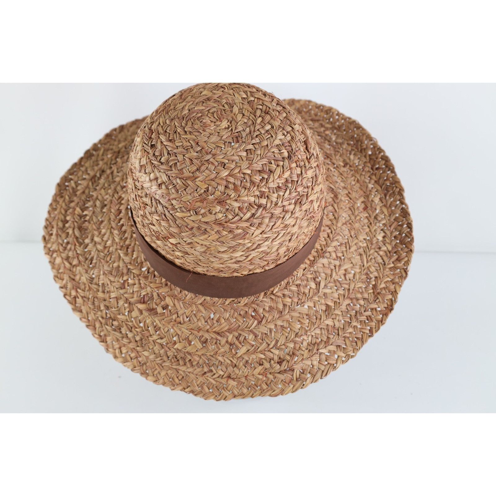 Vintage Vintage 80s 90s Boho Chic Wide Brim Raffia Straw Sun Hat Size ONE SIZE - 3 Thumbnail