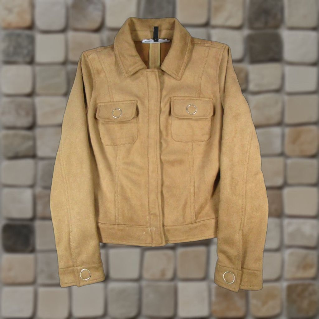 White House Black Market White House Black Market Jacket Womens Small Brown Suede Jacket Mens? Size S / US 4 / IT 40 - 1 Thumbnail