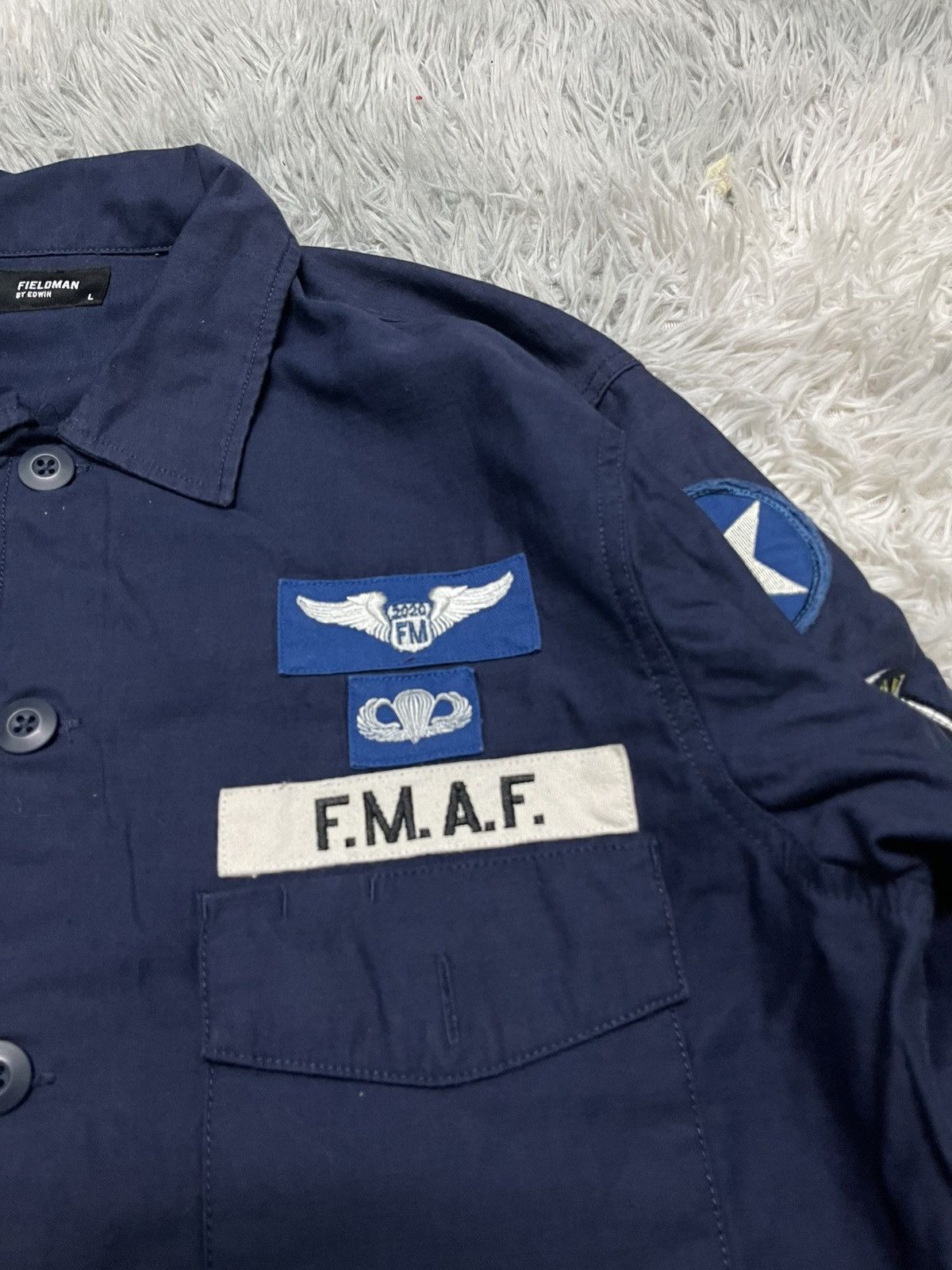 Edwin VINTAGE FIELDMAN BY EDWIN US AIRBONE MILITARY SHIRT Size US L / EU 52-54 / 3 - 8 Thumbnail