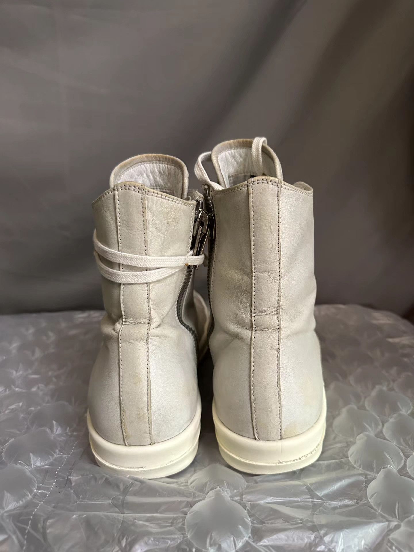 Rick Owens Rick Owens Mainline High-Top Leather Jumbo Sneakers Size US 9 / EU 42 - 3 Thumbnail