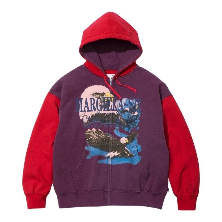Supreme/MM6 Maison Margiela Eagle Zip Up Hooded Sweatshirt