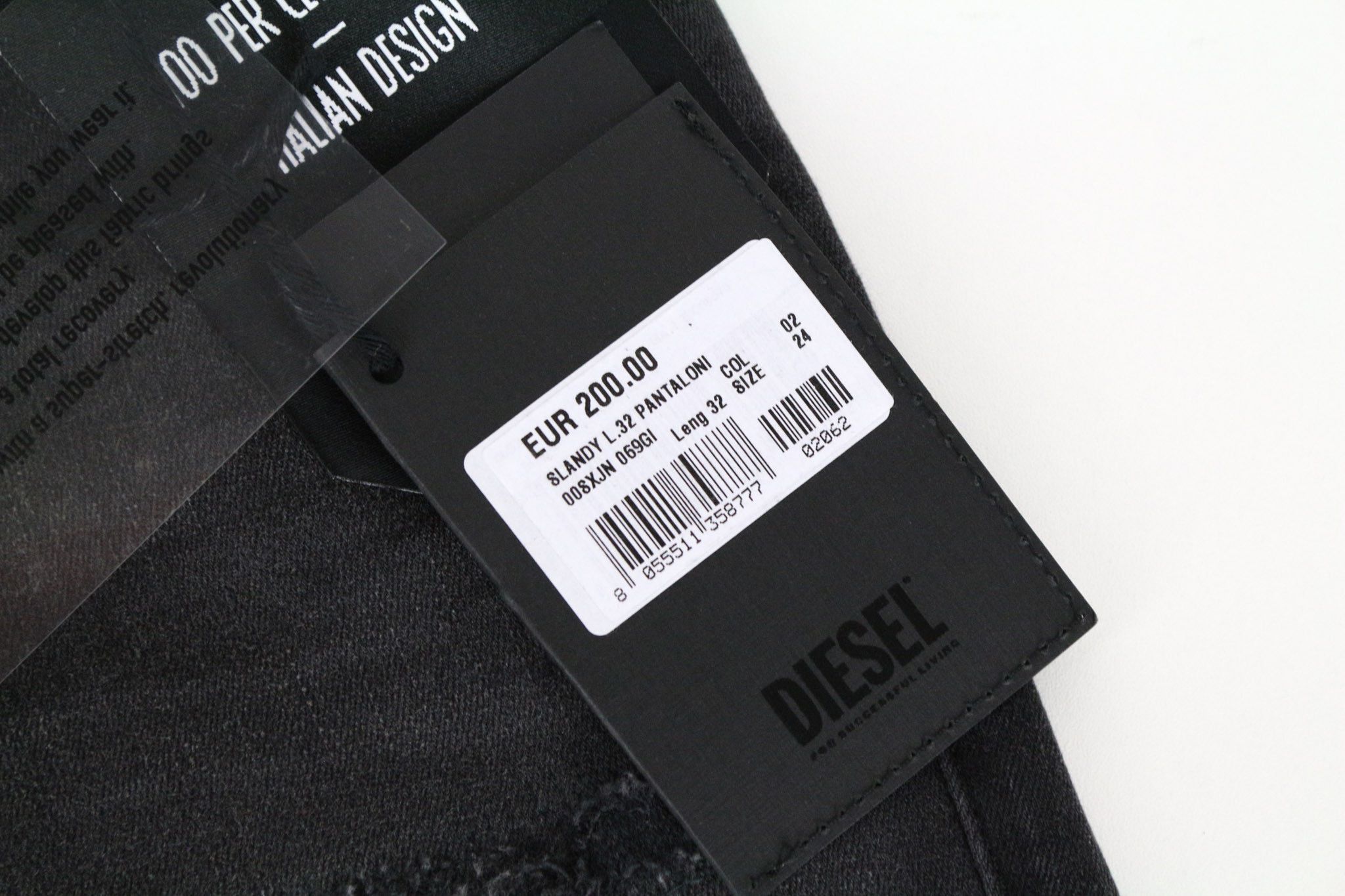 Diesel SLANDY 069GI W24/L32 Black Girls Jeans 70943 Size 24" / US 00 / IT 34 - 12 Thumbnail