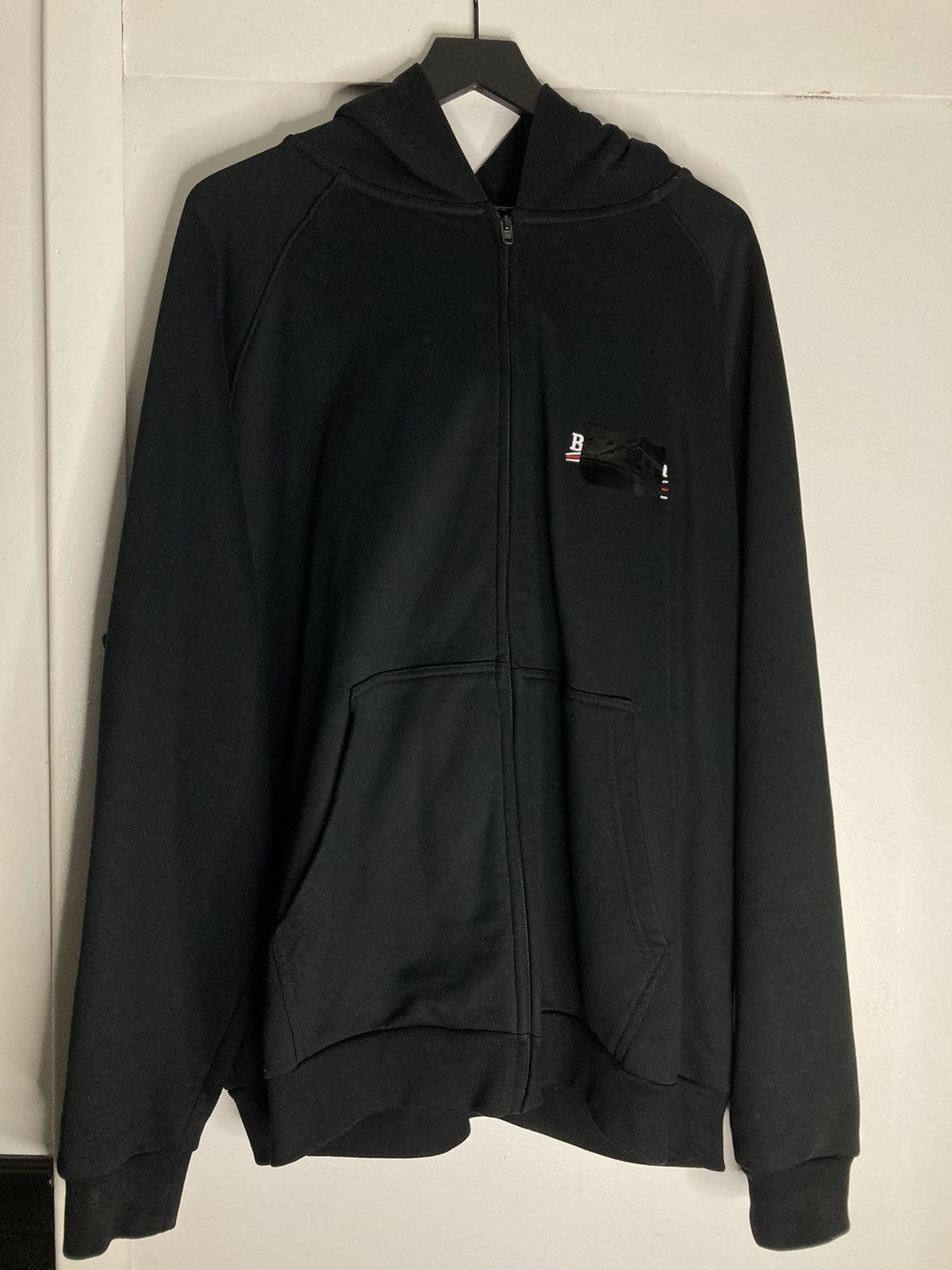 Balenciaga Balenciaga Plain Gaffer Tape Hoodie Size US M / EU 48-50 / 2 - 1 Thumbnail