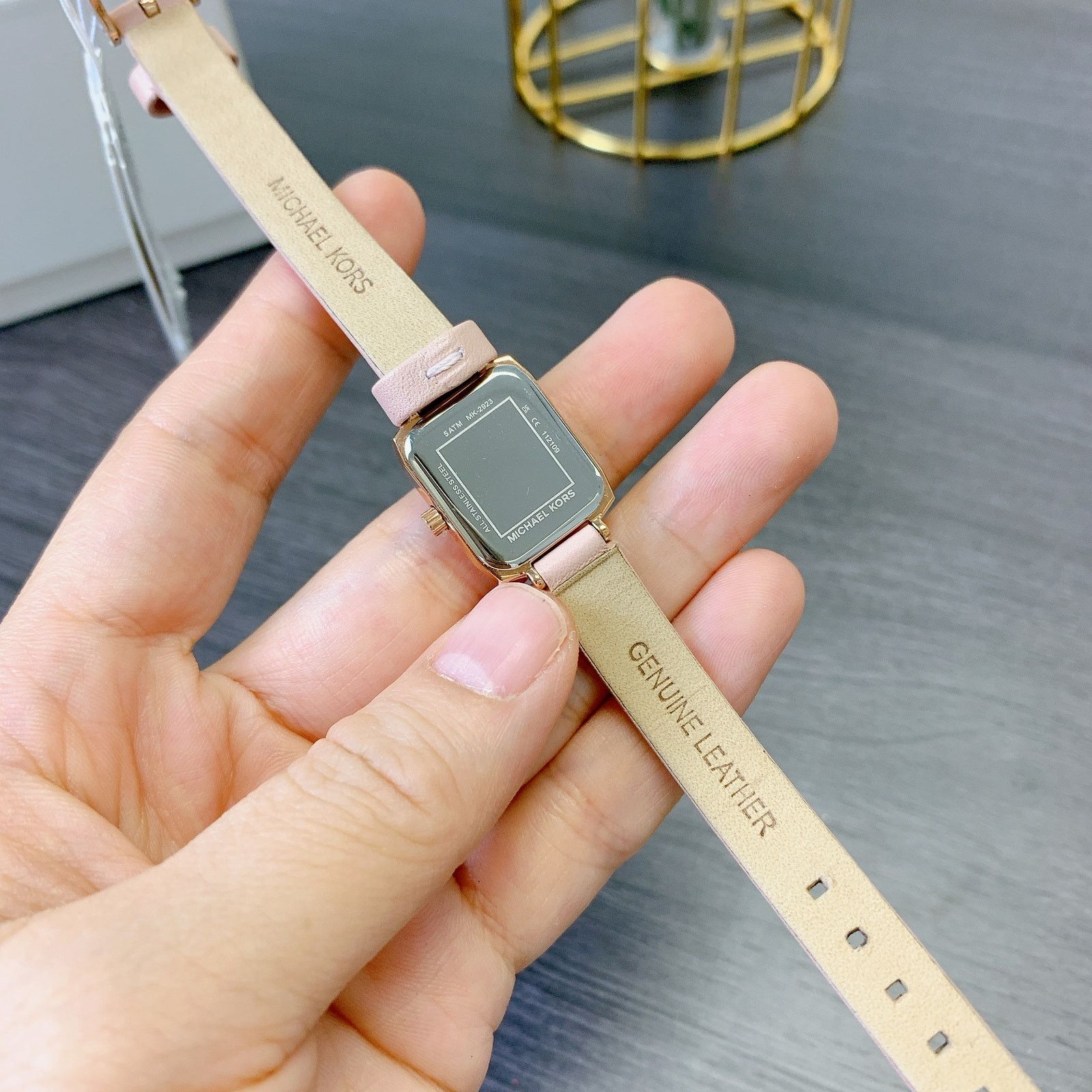 Michael Kors Michael Kors MK2923 Alane Two-Hand Blush Leather Watch Size ONE SIZE - 5 Thumbnail